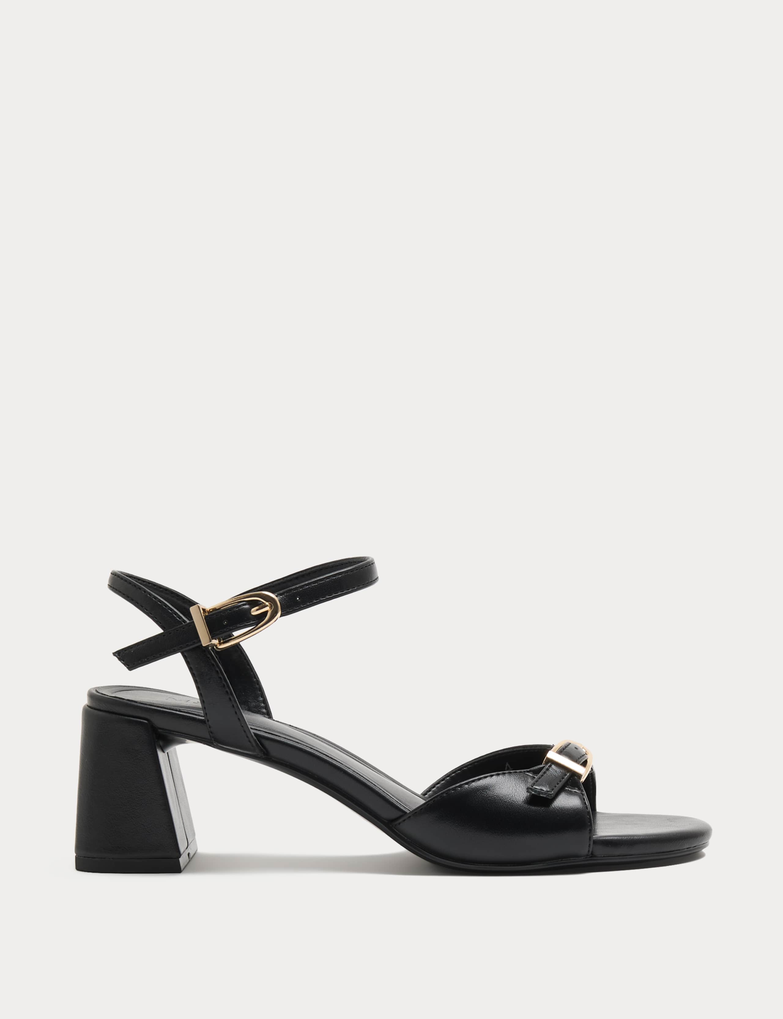 Buckle Ankle Strap Block Heel Sandals 2 of 3