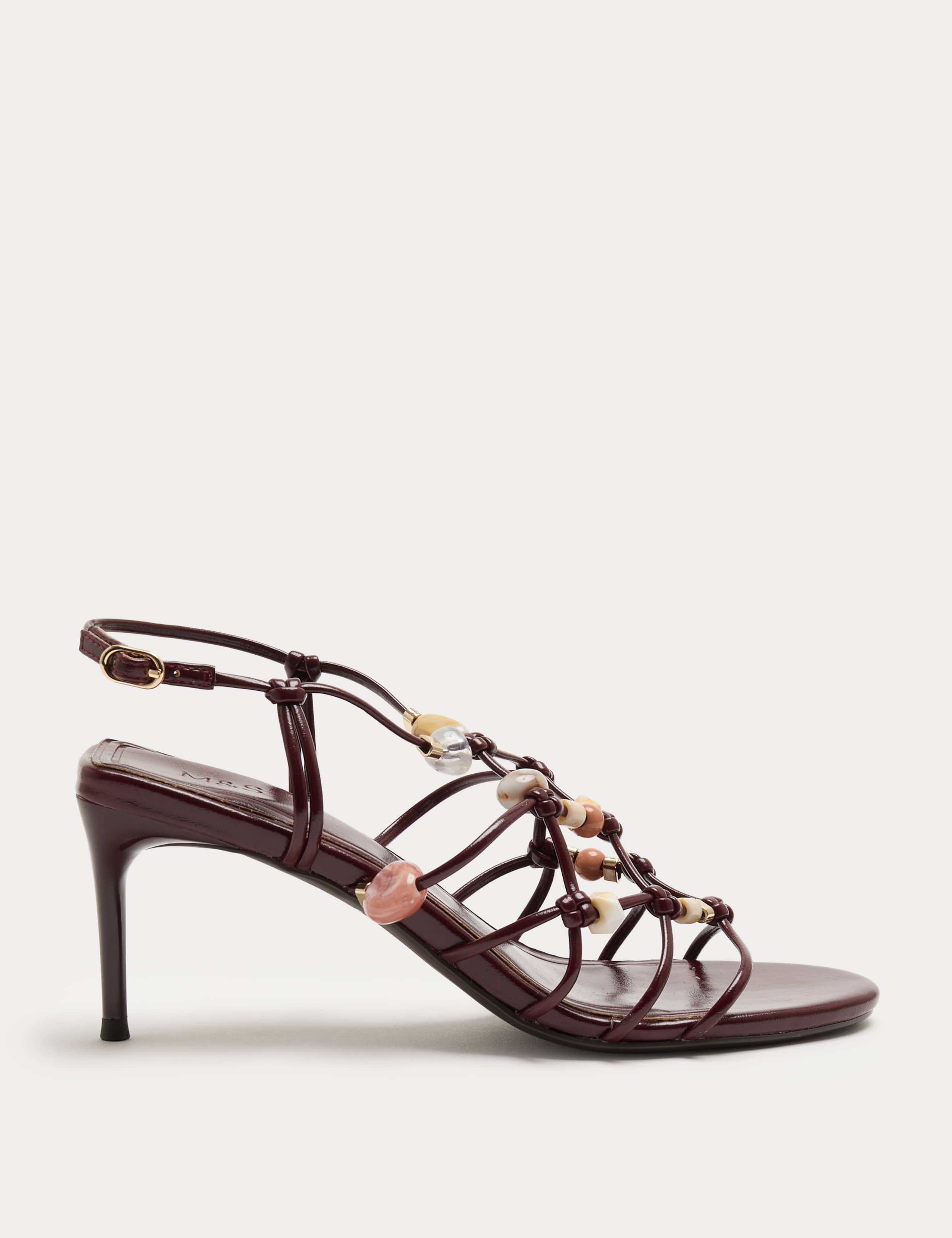 Beaded Strappy Stiletto Sandals 2 of 3