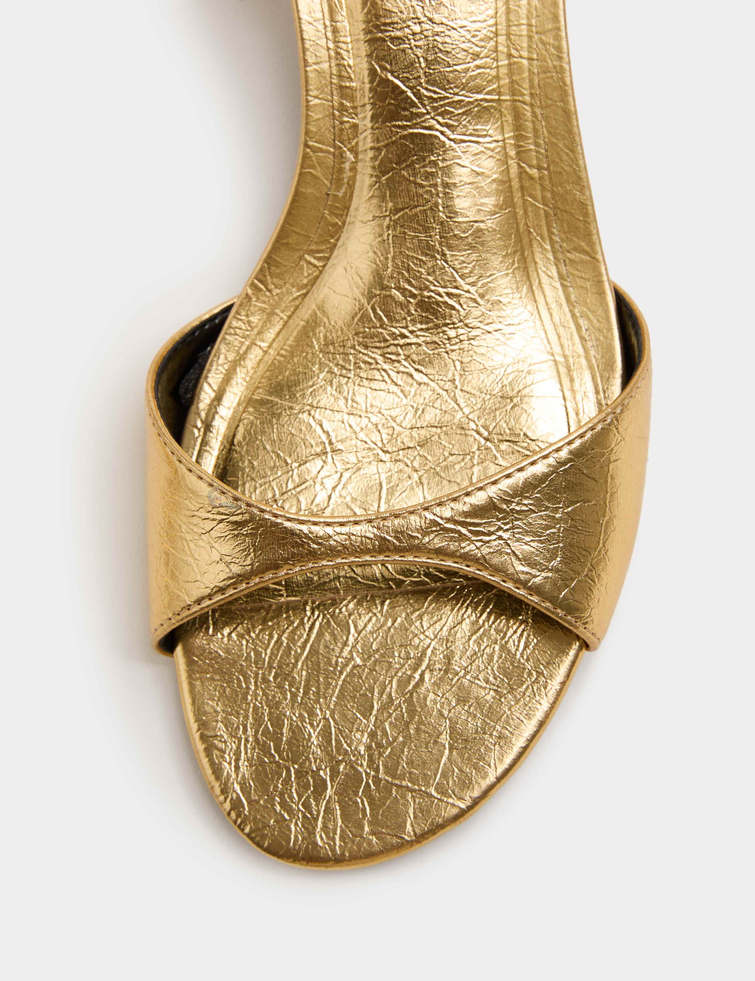 Ankle Strap Kitten Heel Peep Toe Sandals 3 of 3