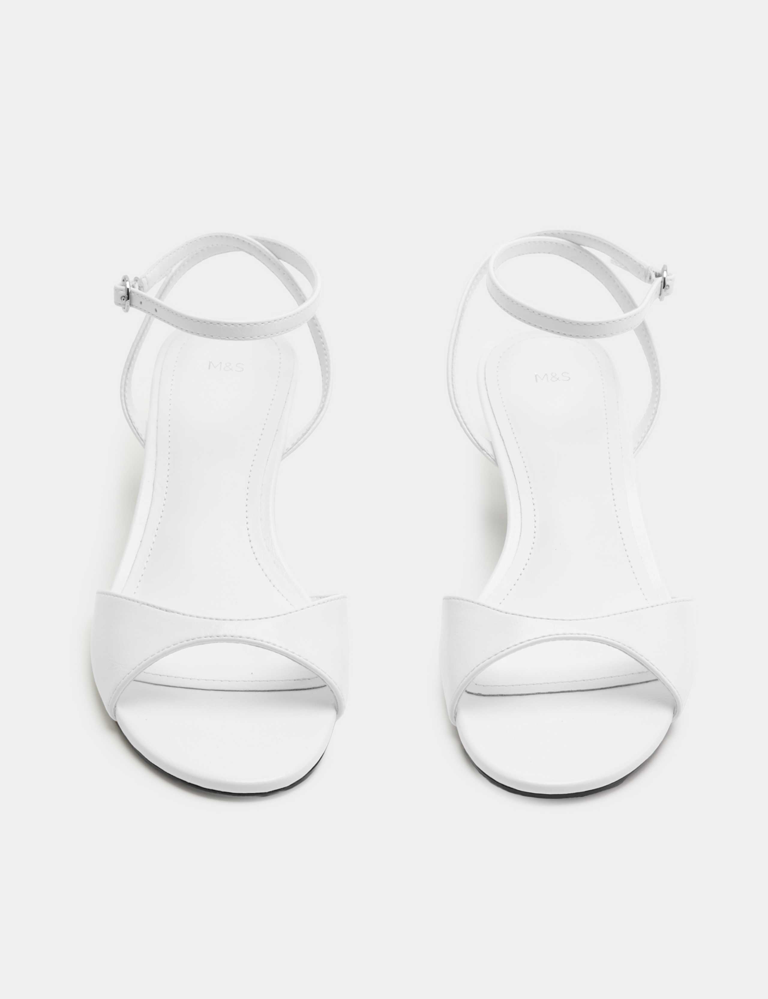 Ankle Strap Kitten Heel Peep Toe Sandals 1 of 3