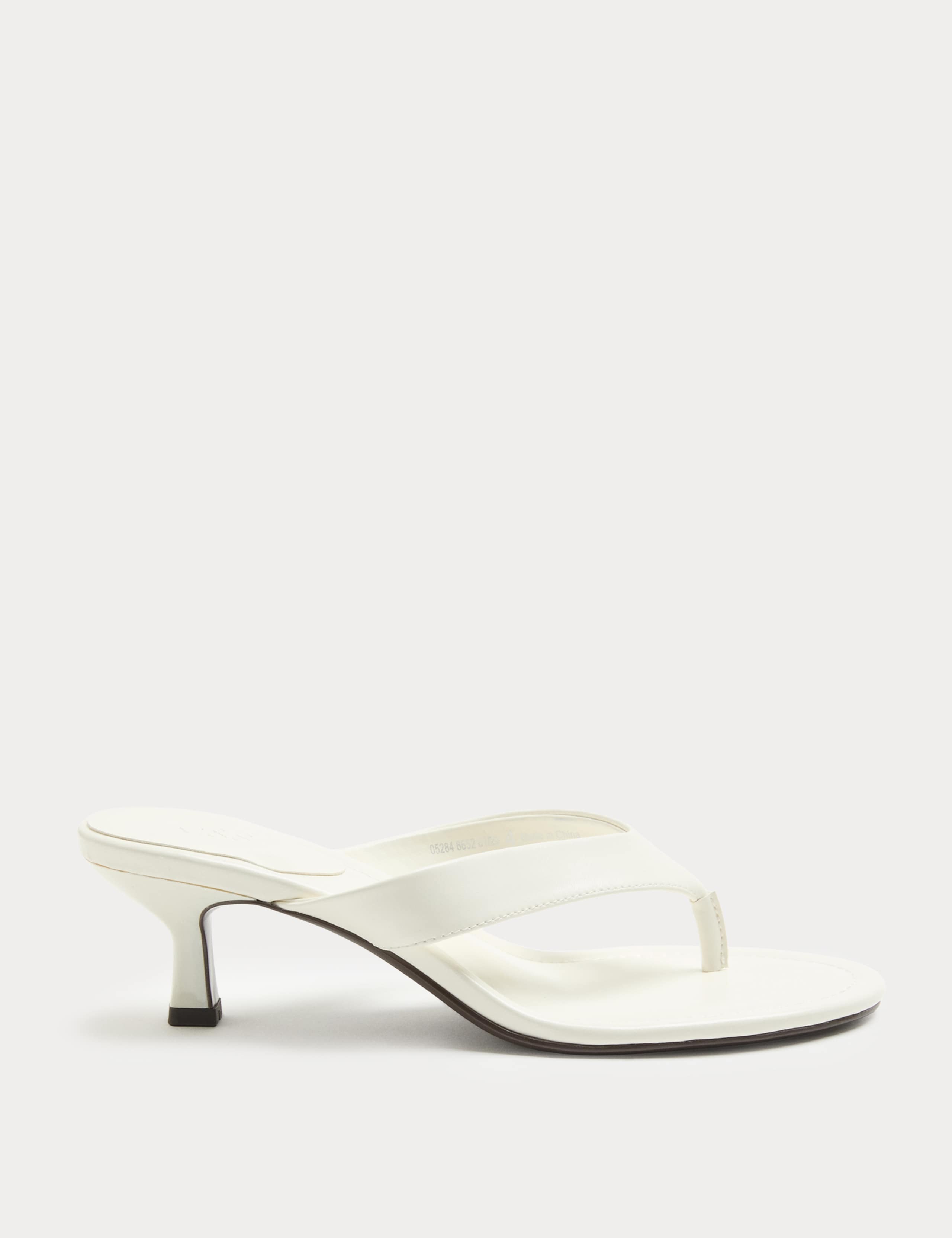 Kitten Heel Toe Post Sandals 2 of 3