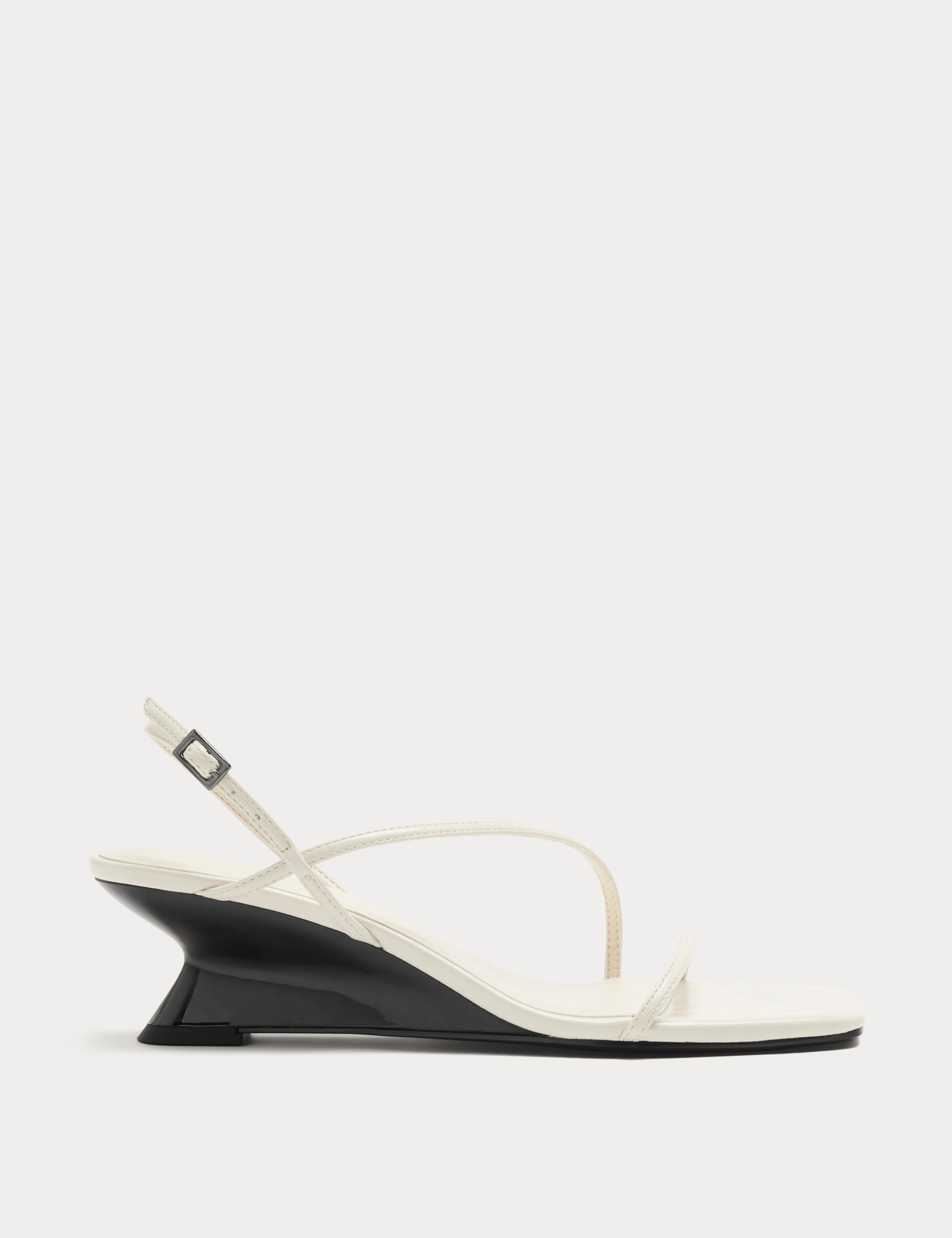 Mirrored Strappy Wedge Heeled Sandals 2 of 3