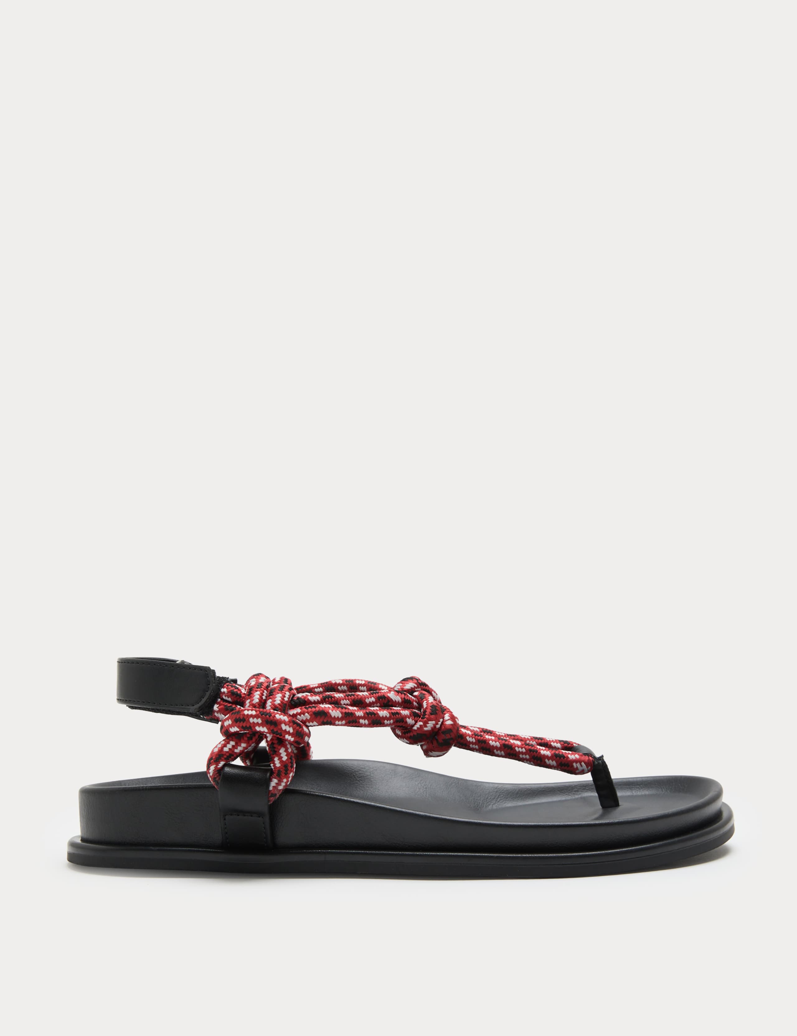 Strappy Footbed Rope Detail Sandals 1 of 3