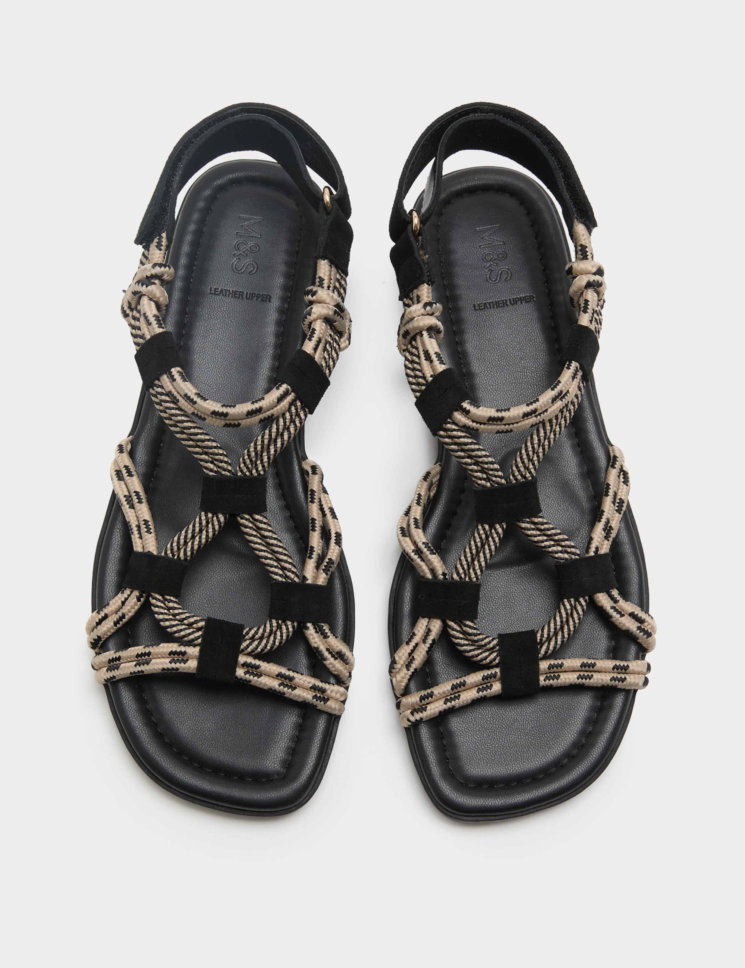 Rope Detail Strappy Gladiator Sandals 2 of 3