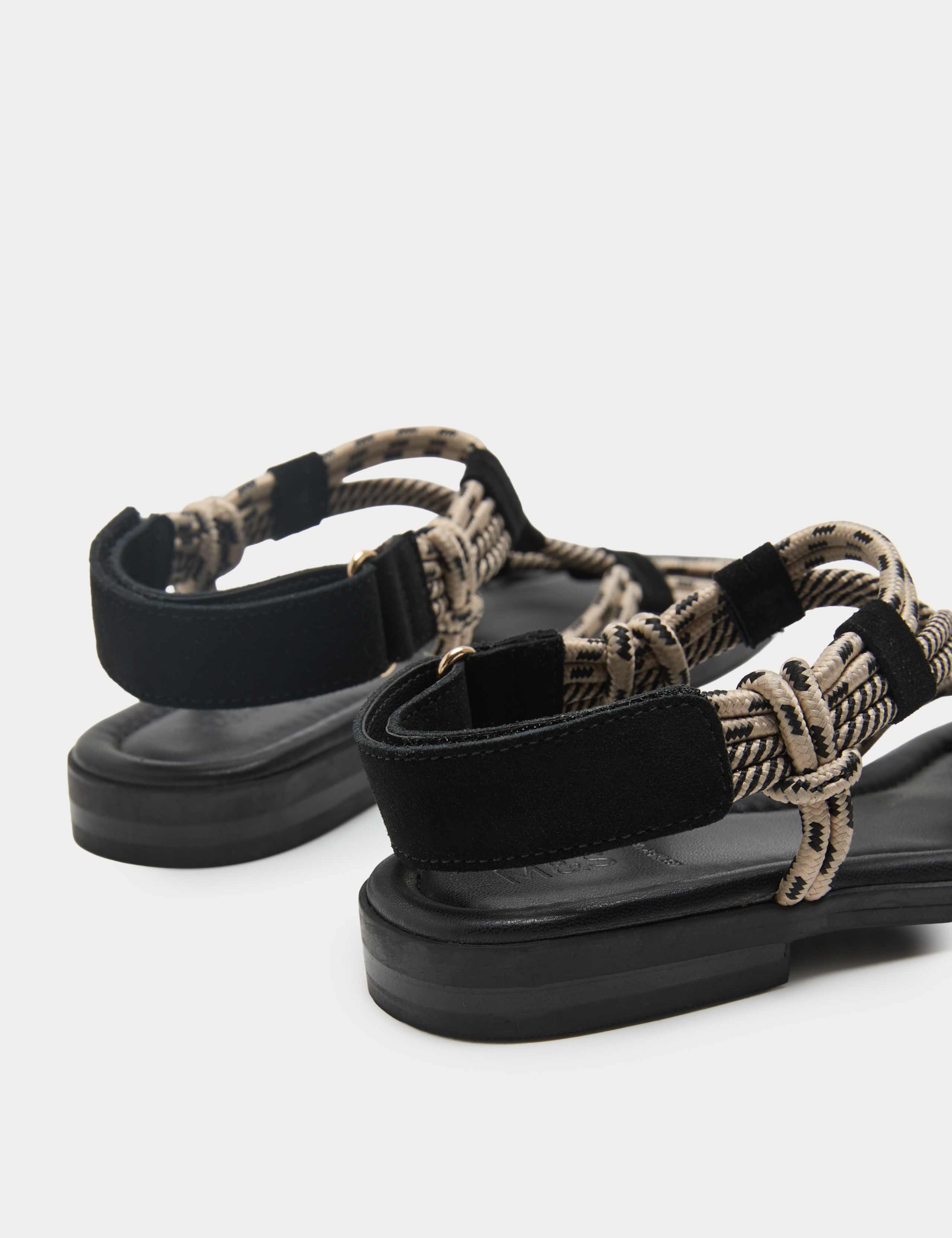 Rope Detail Strappy Gladiator Sandals 3 of 3