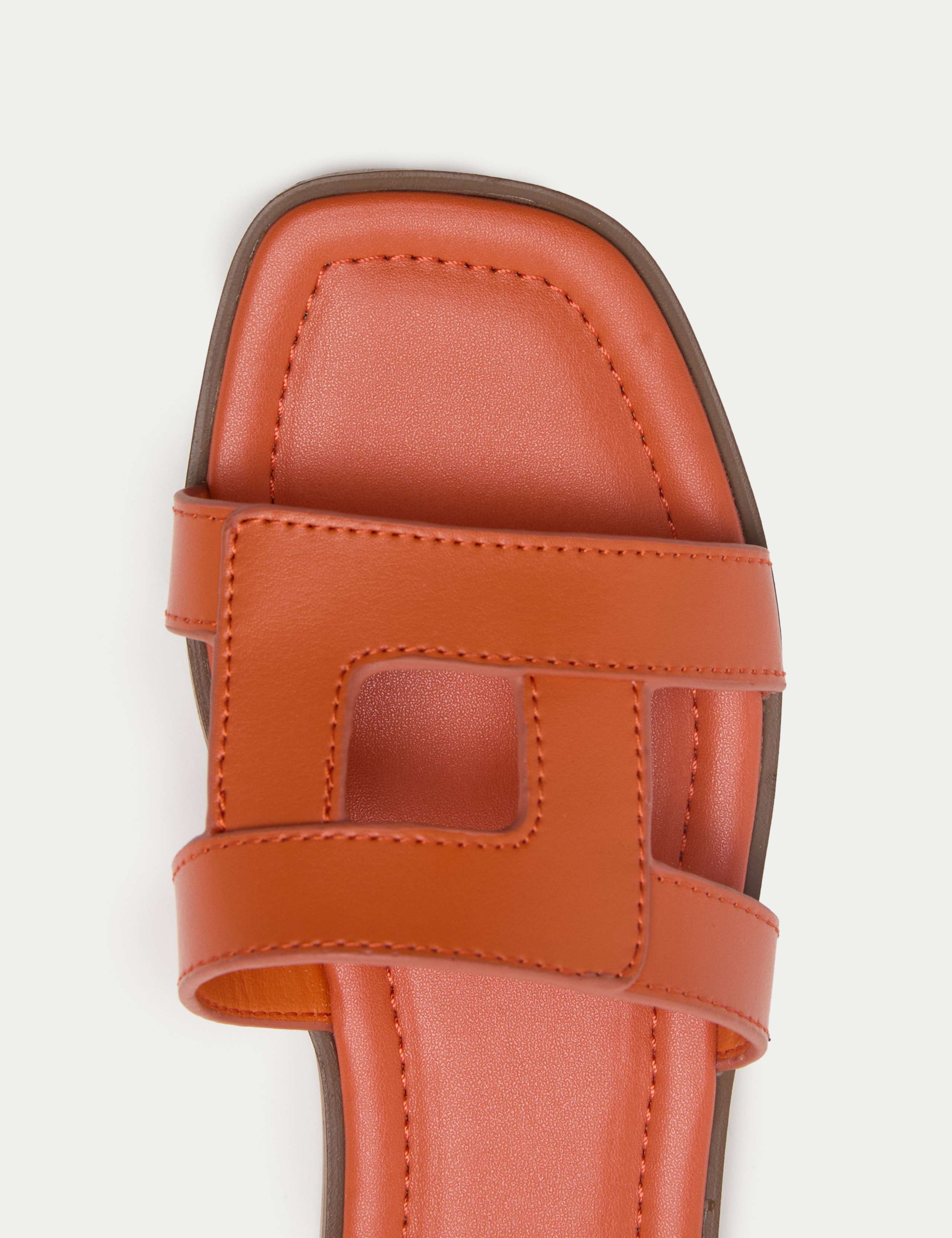 Leather Flat Mule Sandals 3 of 3