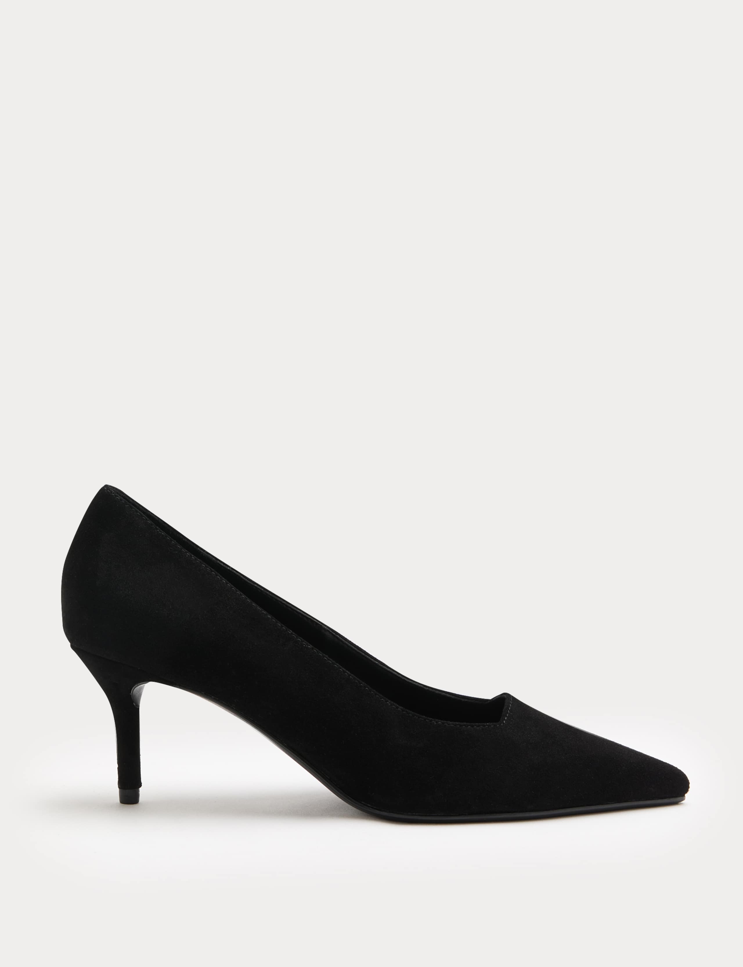 Suede Stiletto Heel Pointed Court Shoes 2 of 3