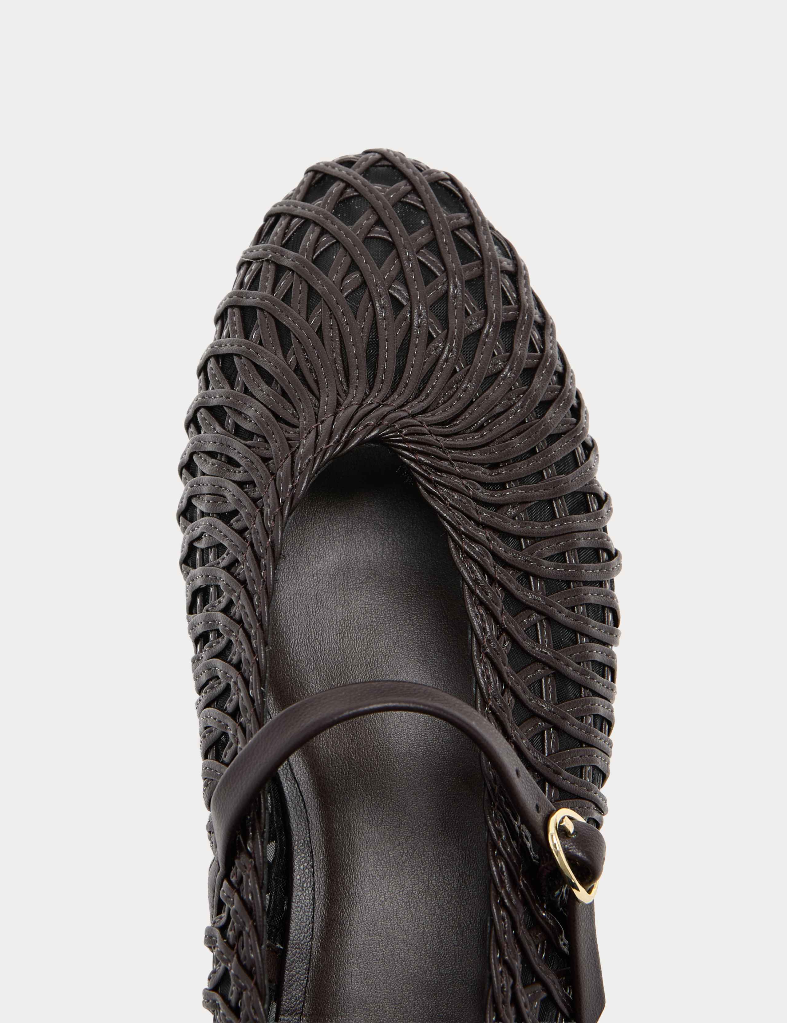 Woven Flat Mary Jane Ballet Pumps 3 of 3