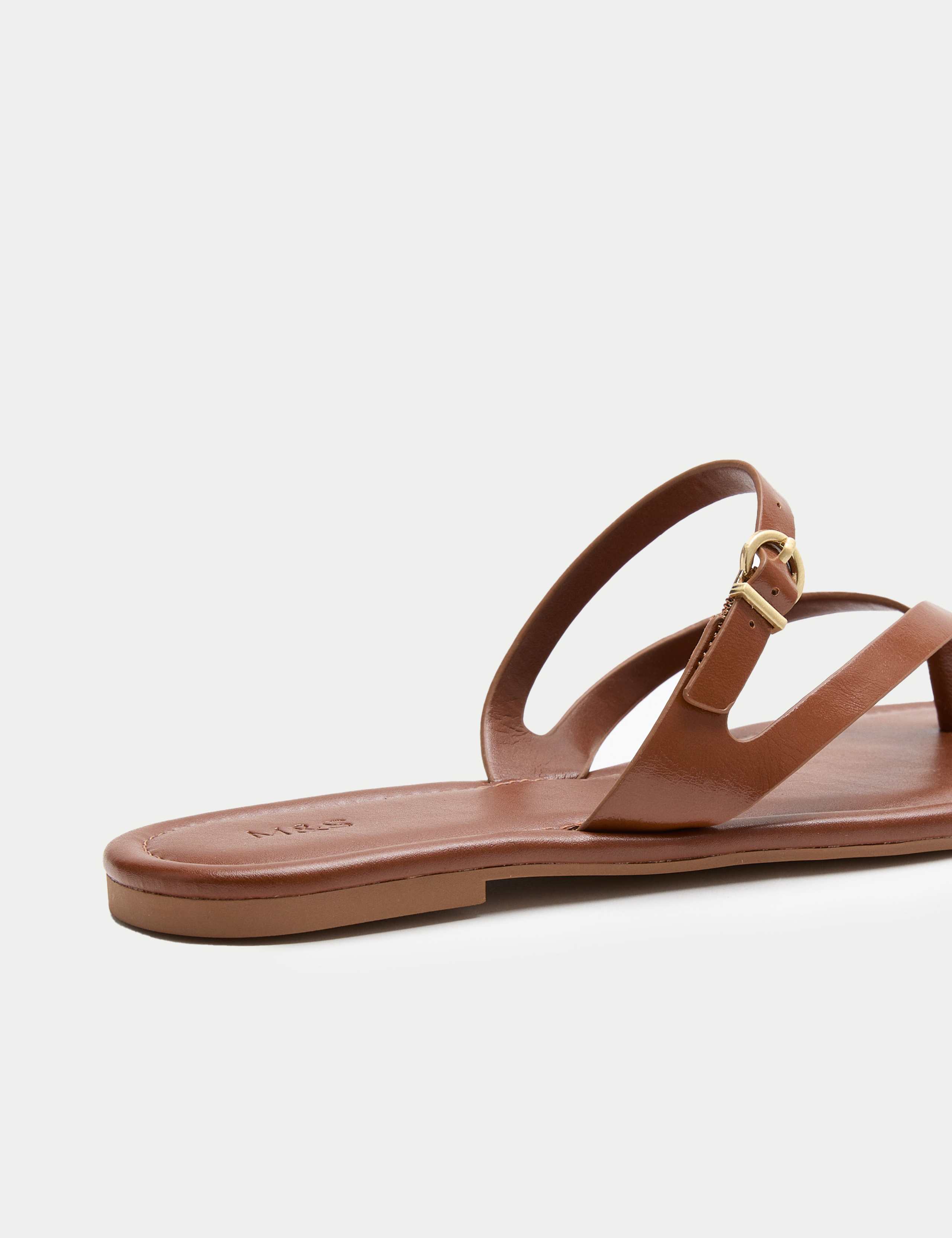 Buckle Flat Toe Loop Mule Sandals 3 of 3