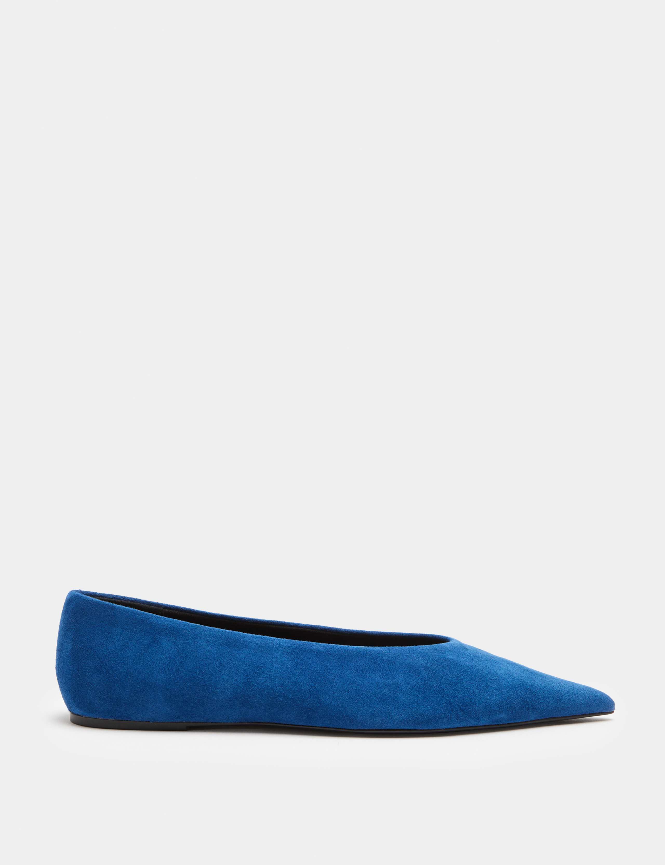 Suede Pointed Toe Ballet Pump 2 of 3