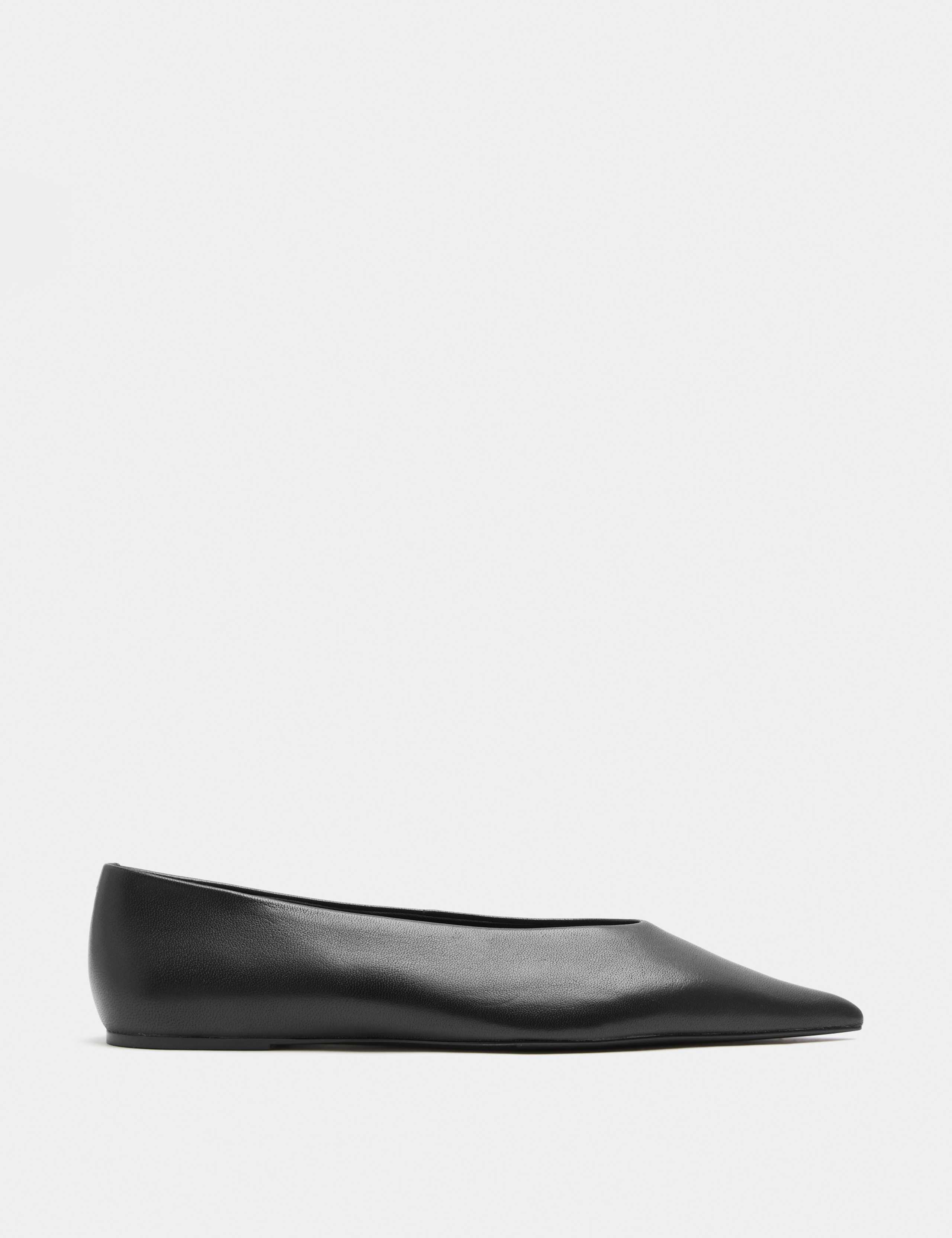 Leather Pointed Toe Ballet Pump 2 of 3