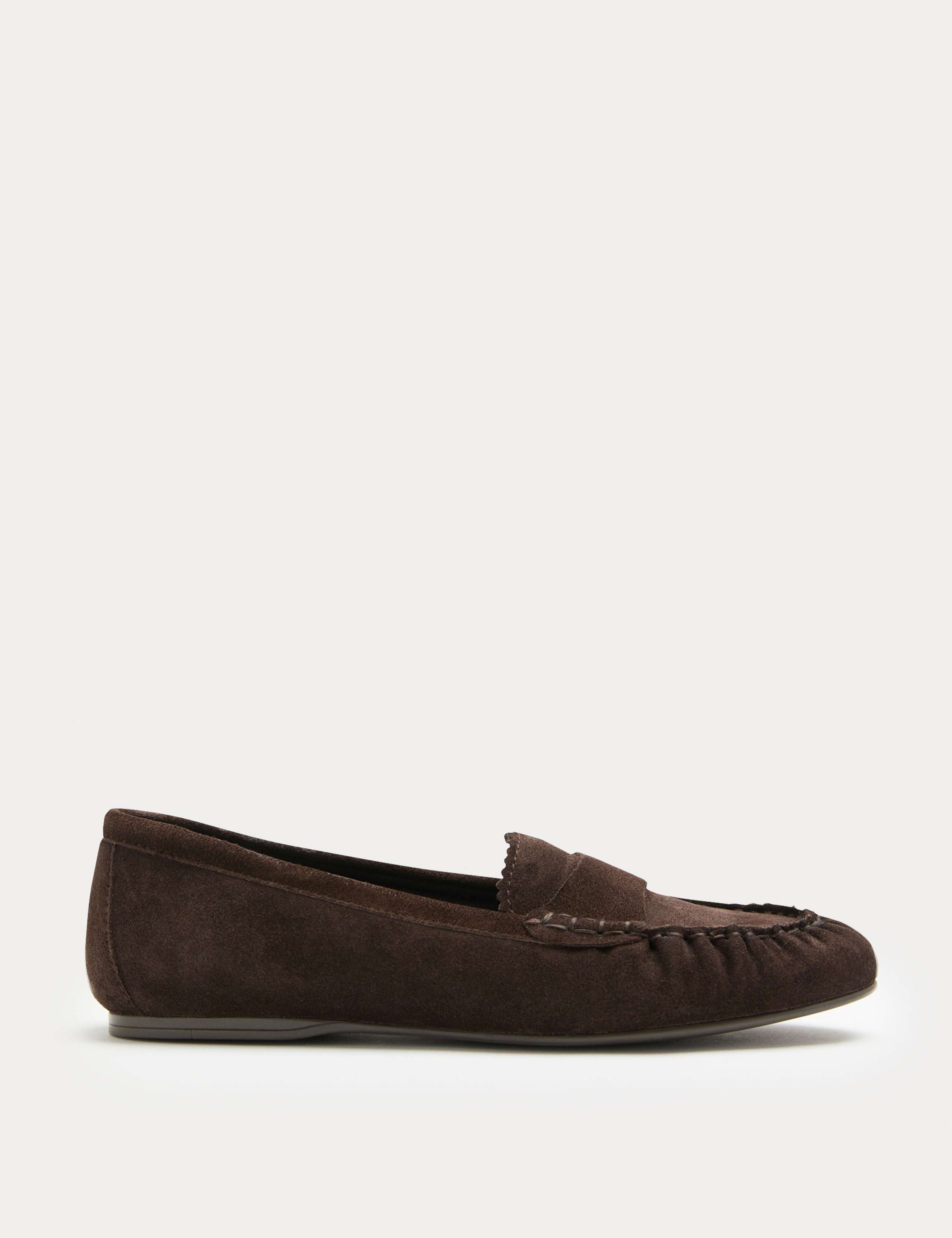 Suede Flat Loafer Pumps 2 of 3