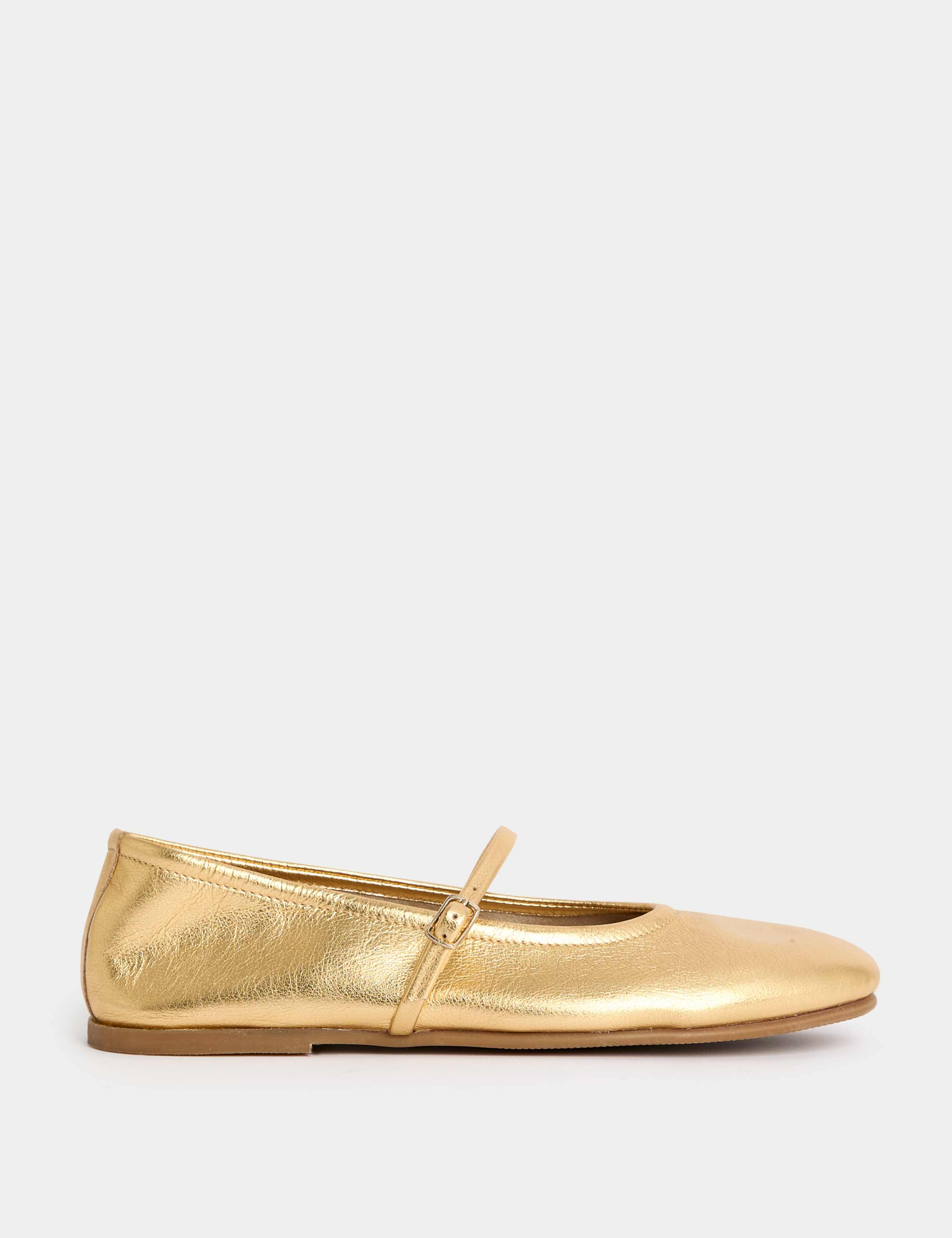 Unlined Leather Mary Jane Ballet Pump 1 of 4