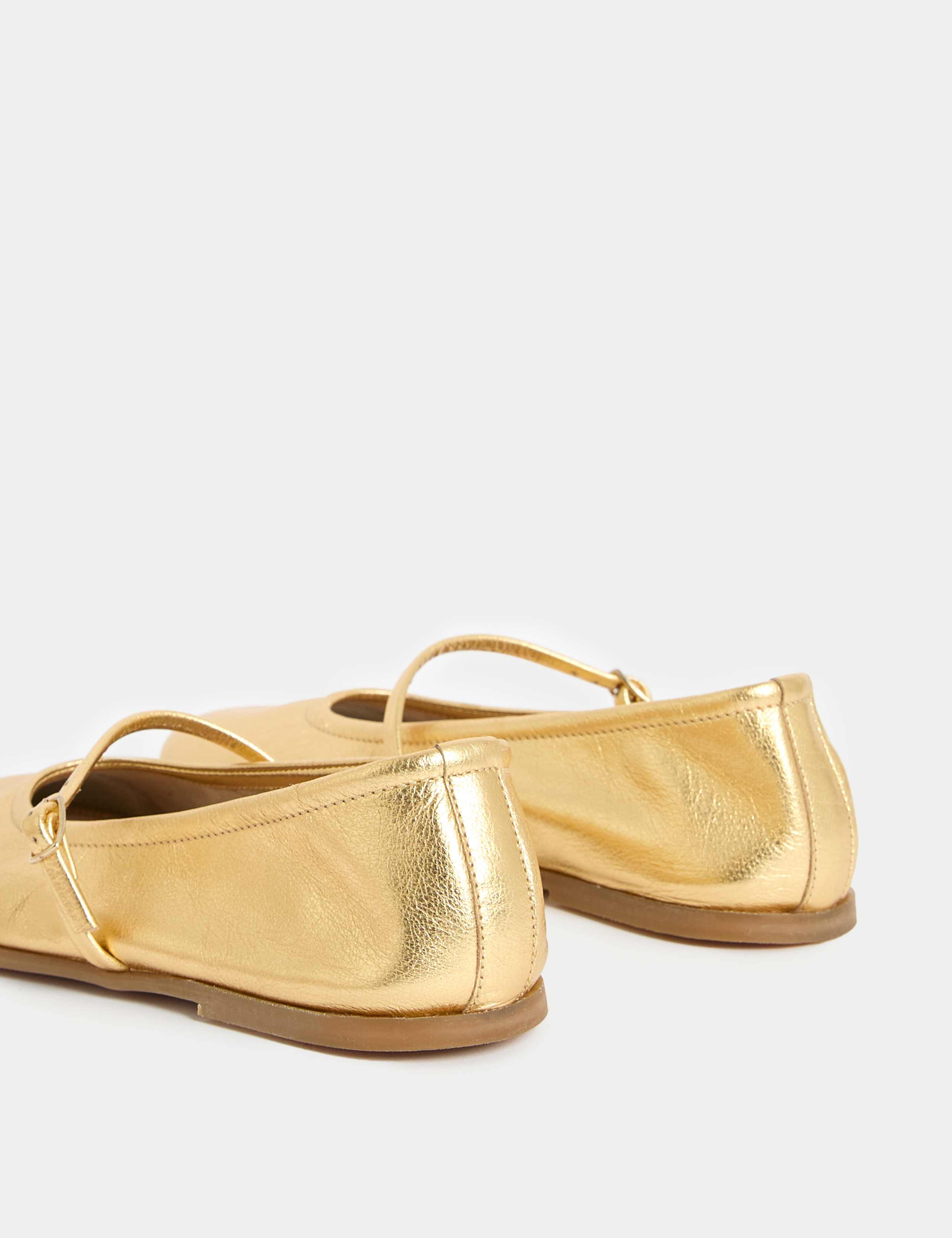 Unlined Leather Mary Jane Ballet Pump 3 of 4
