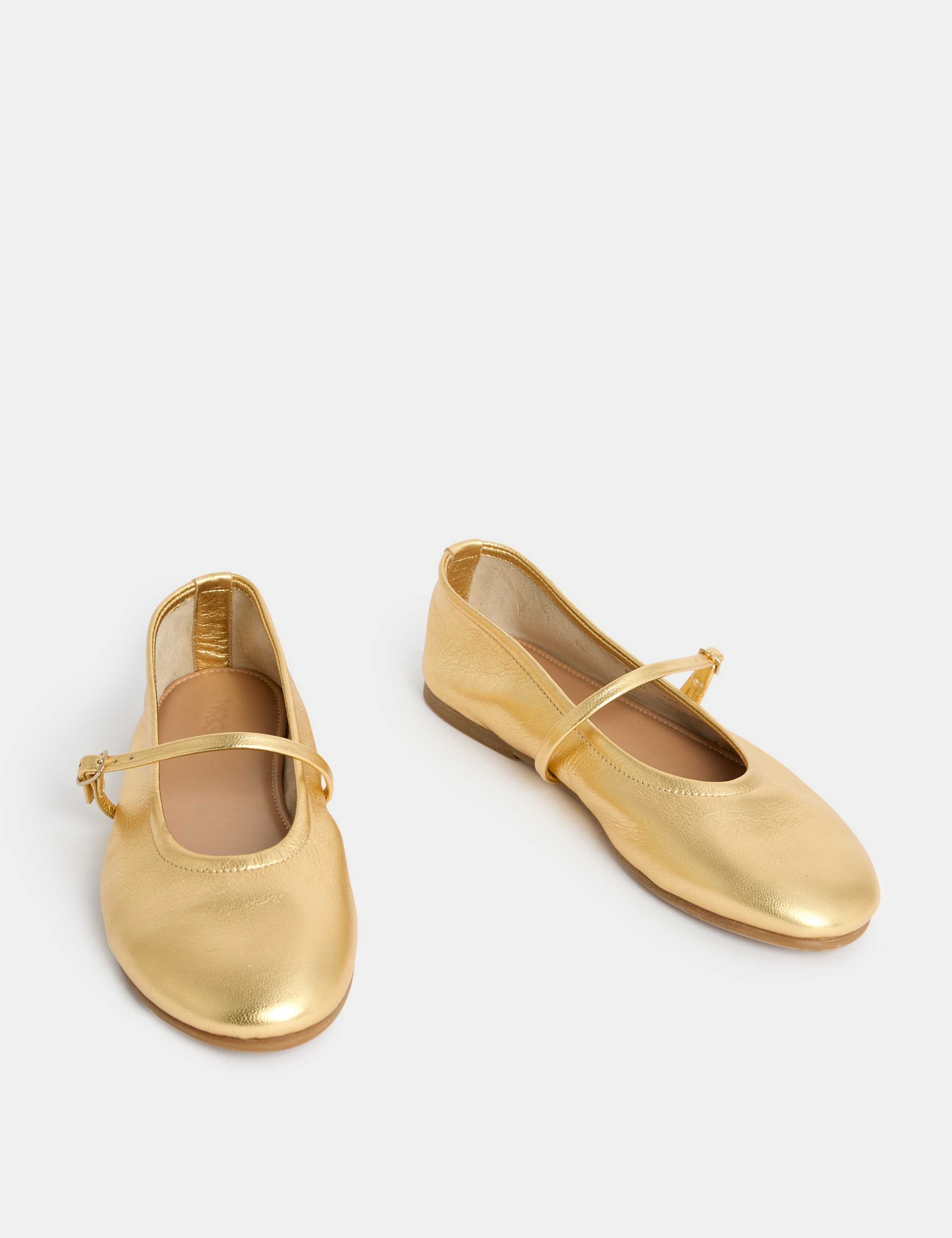 Unlined Leather Mary Jane Ballet Pump 2 of 4
