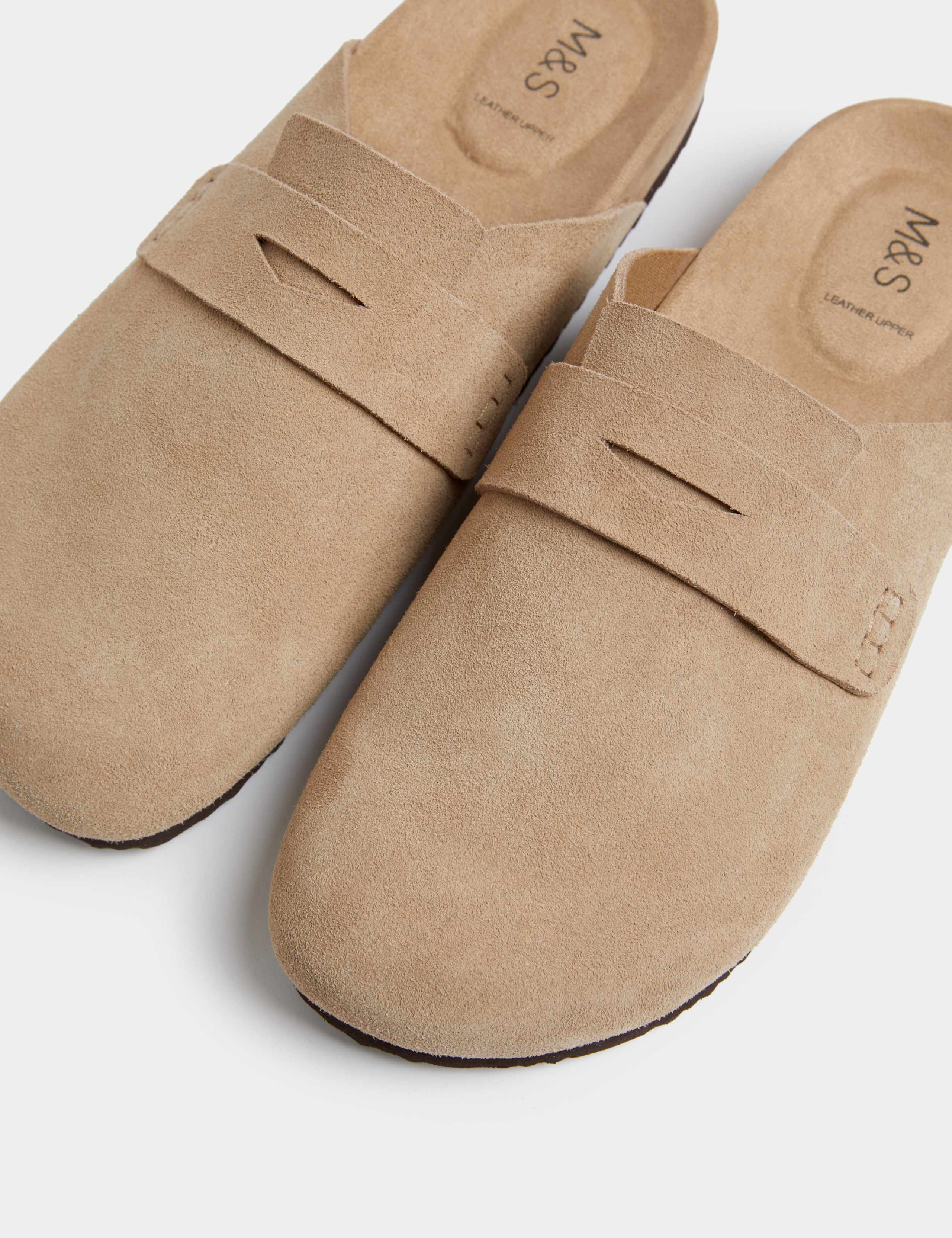 Suede Slip On Flat Clogs 3 of 3