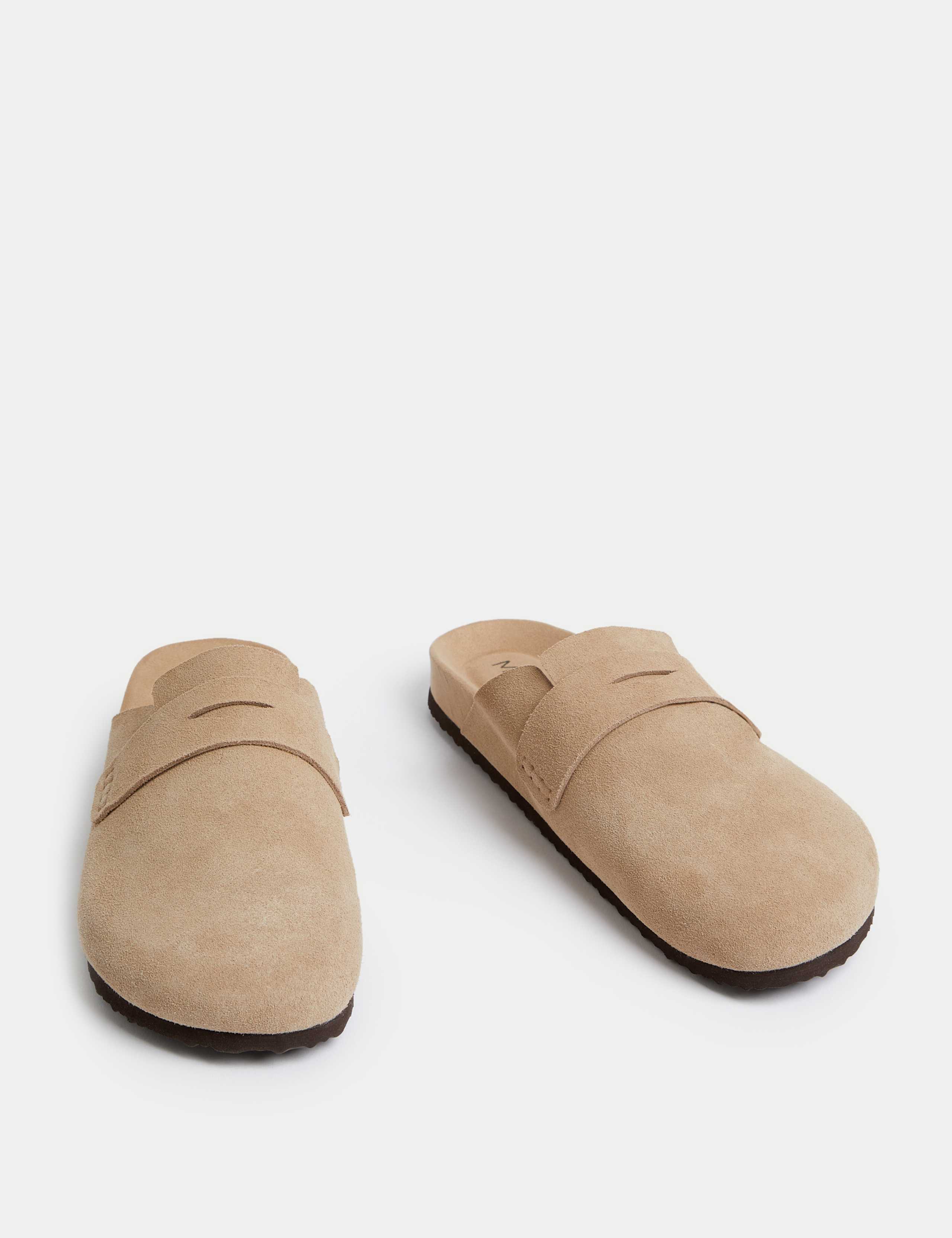 Suede Slip On Flat Clogs 2 of 3
