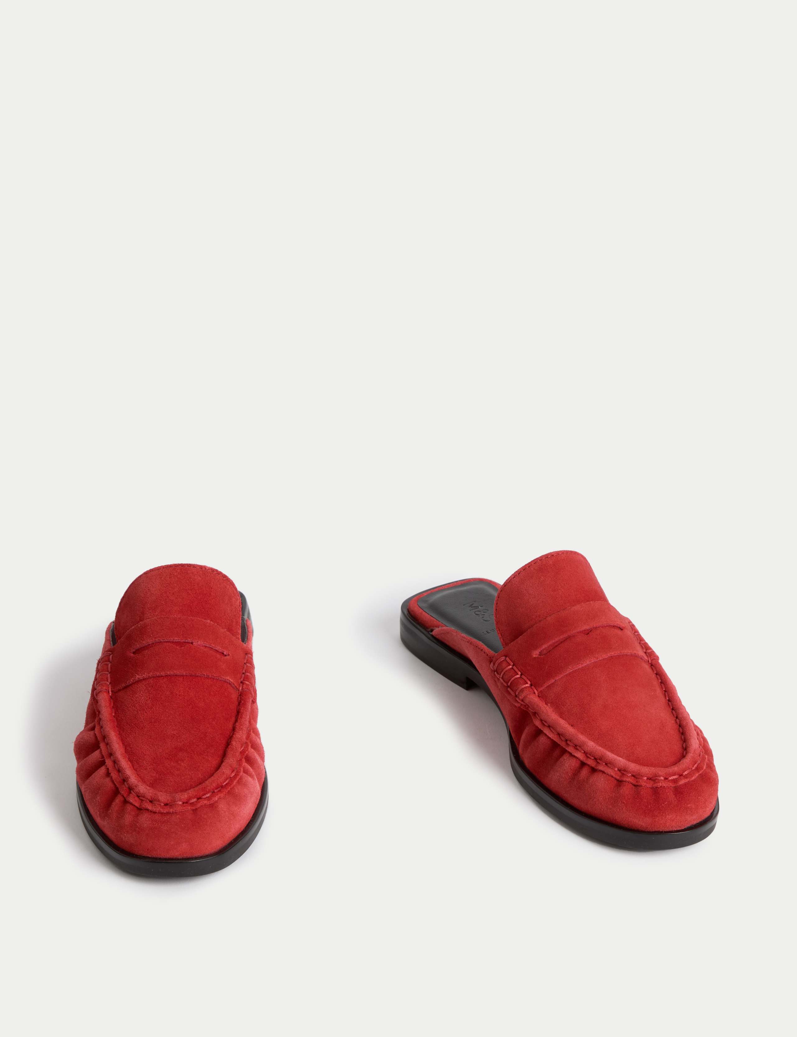 Suede Loafer Mules 2 of 3