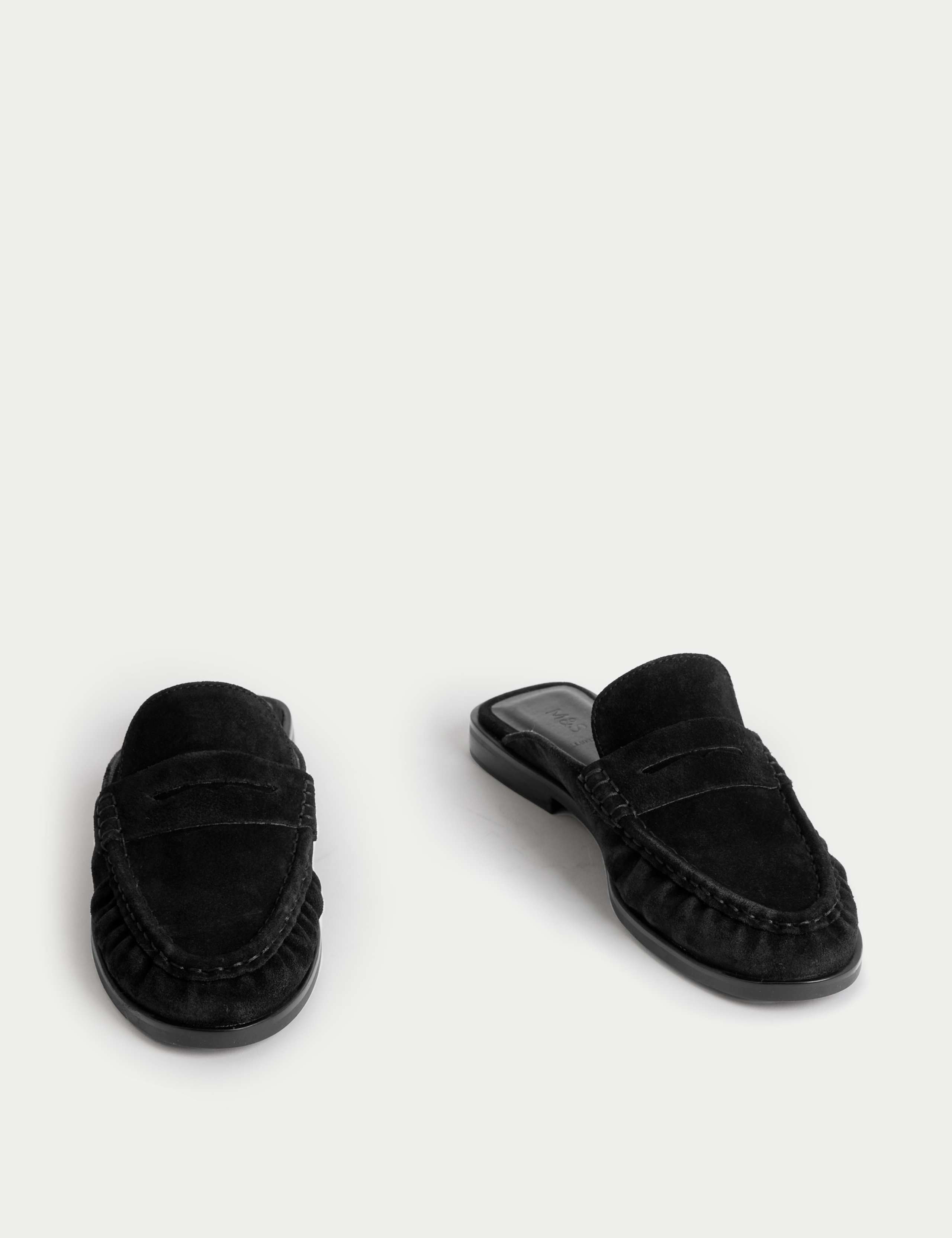 Suede Loafer Mules 2 of 3