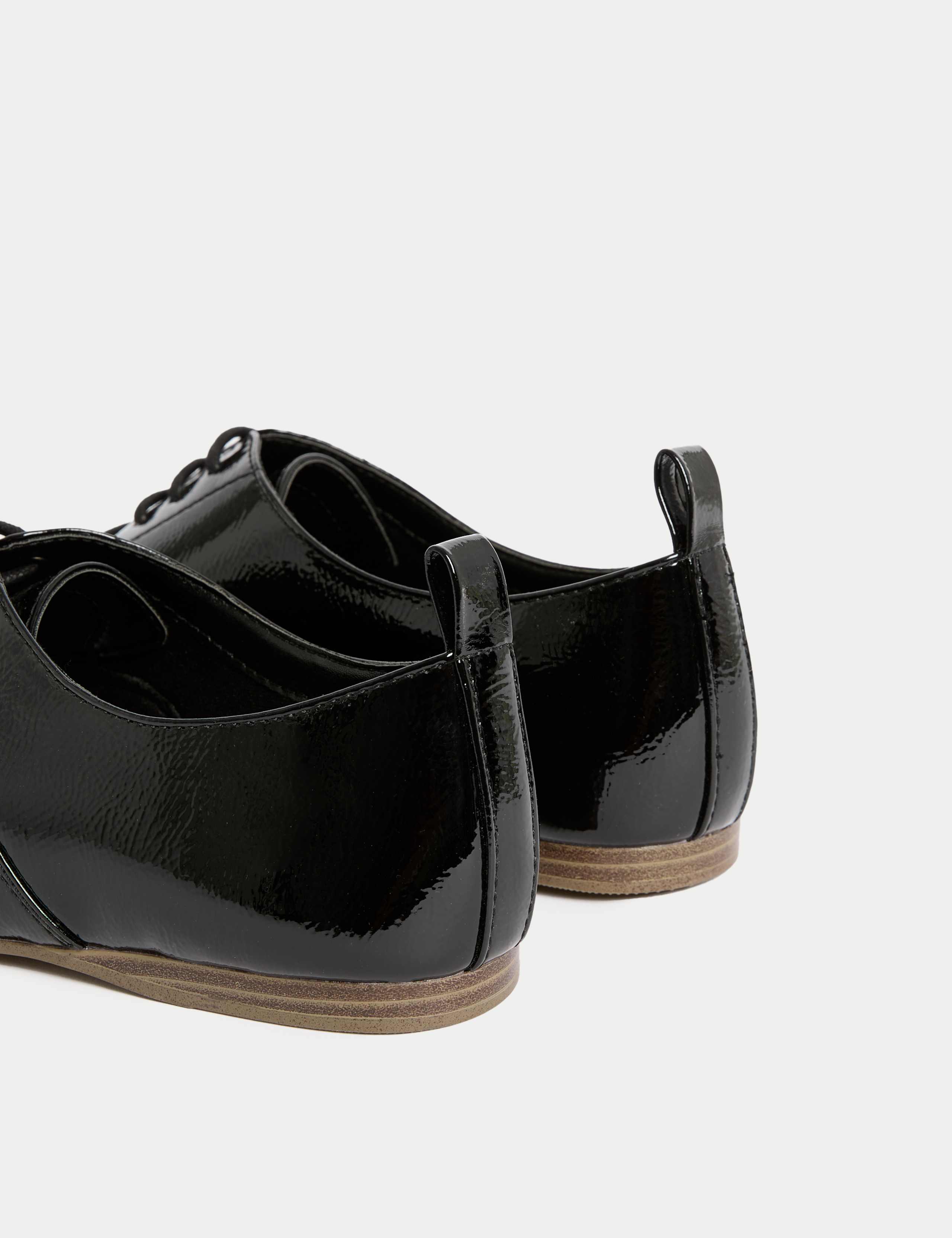 Patent Lace Up Flat Brogues 3 of 3