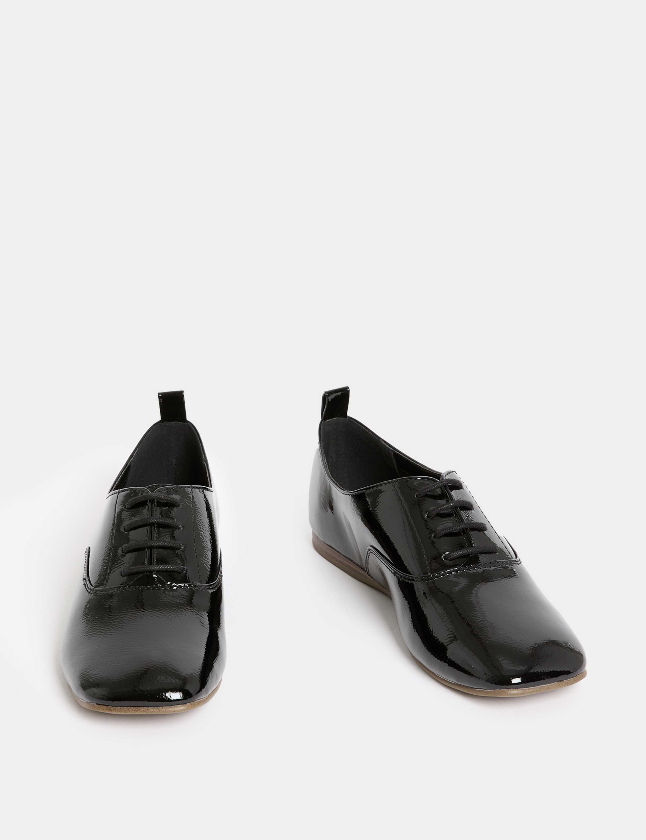 Patent Lace Up Flat Brogues 2 of 3