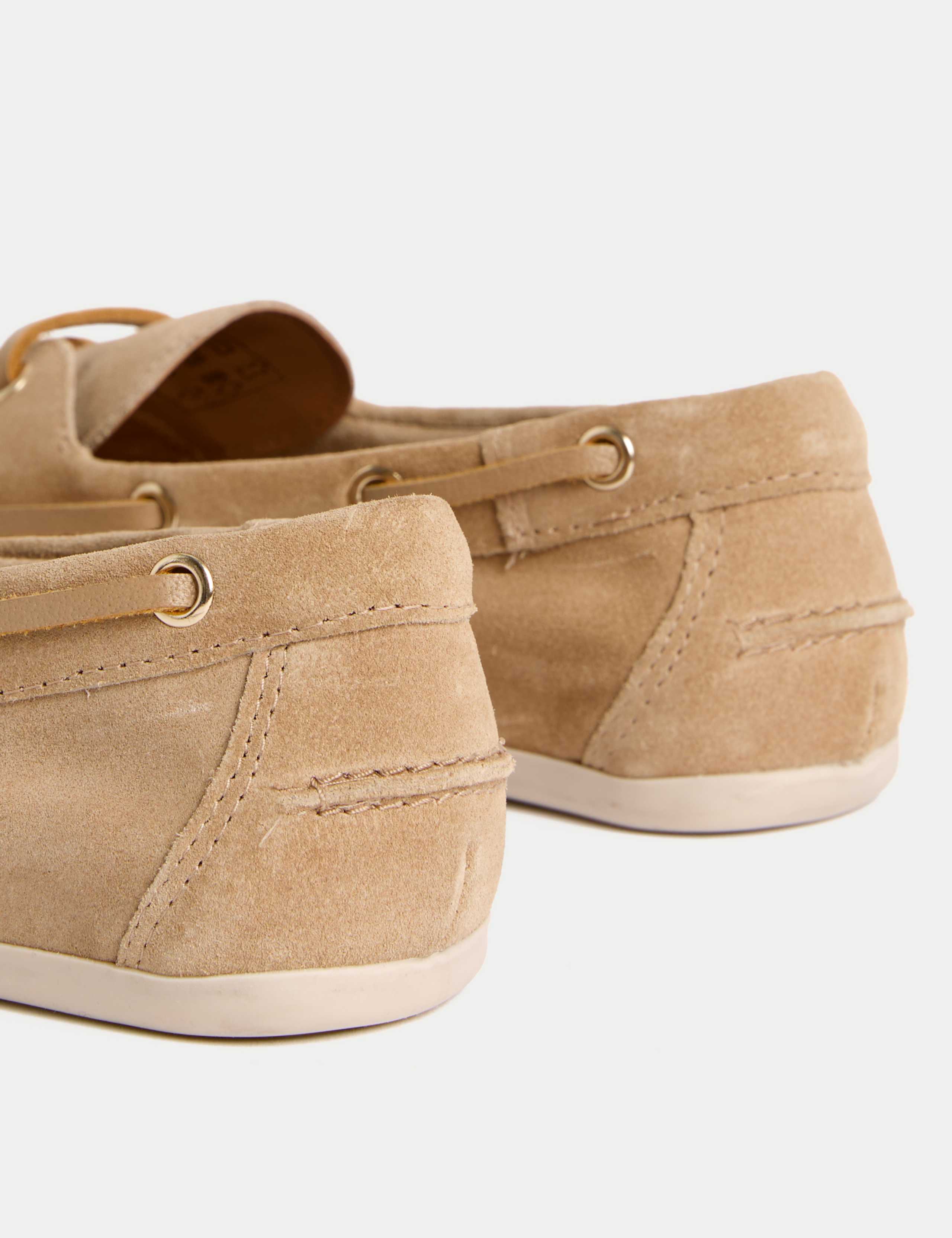 Suede Flat Boat Shoes 3 of 3
