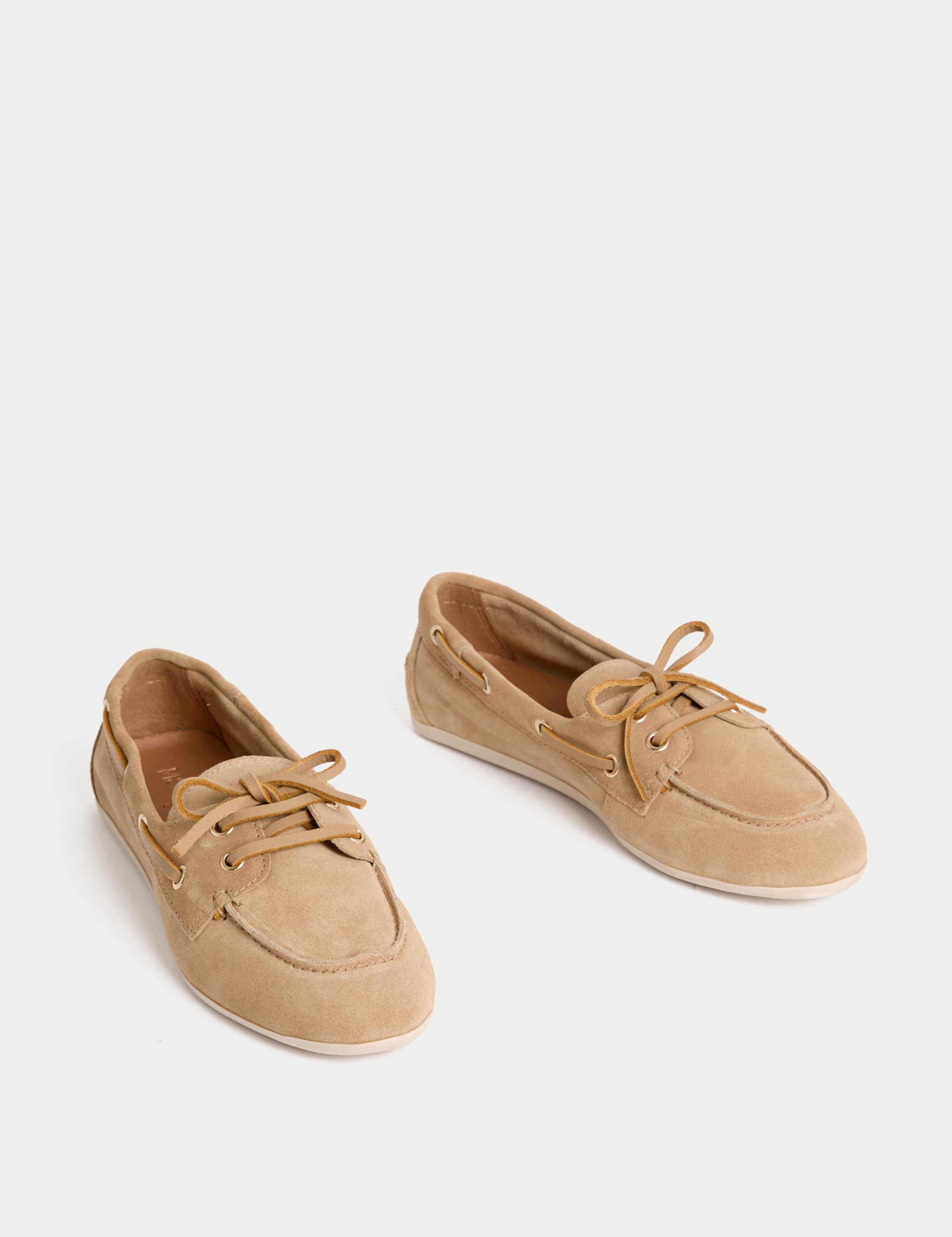 Suede Flat Boat Shoes 2 of 3
