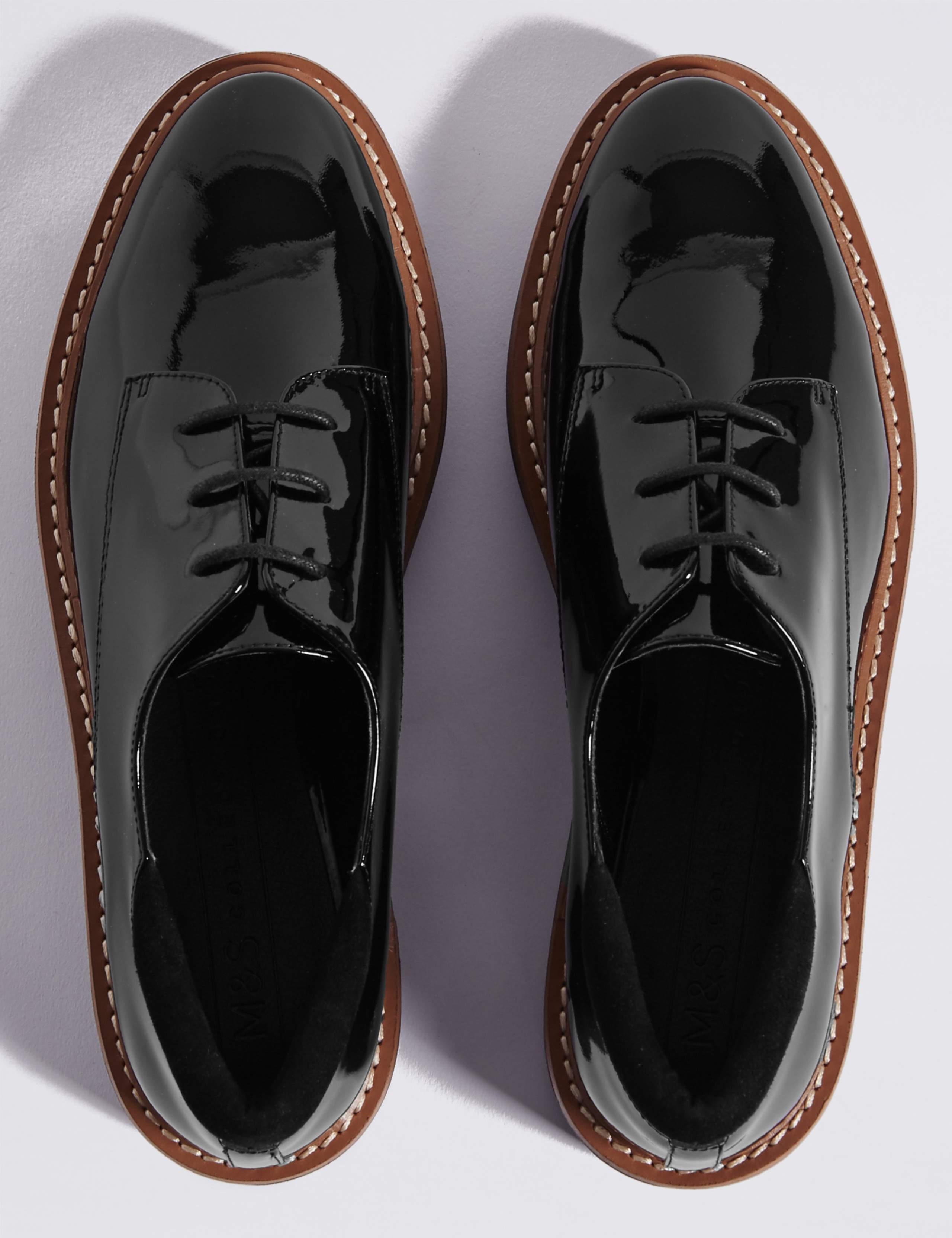 Leather Flatform Brogue Shoes 4 of 6