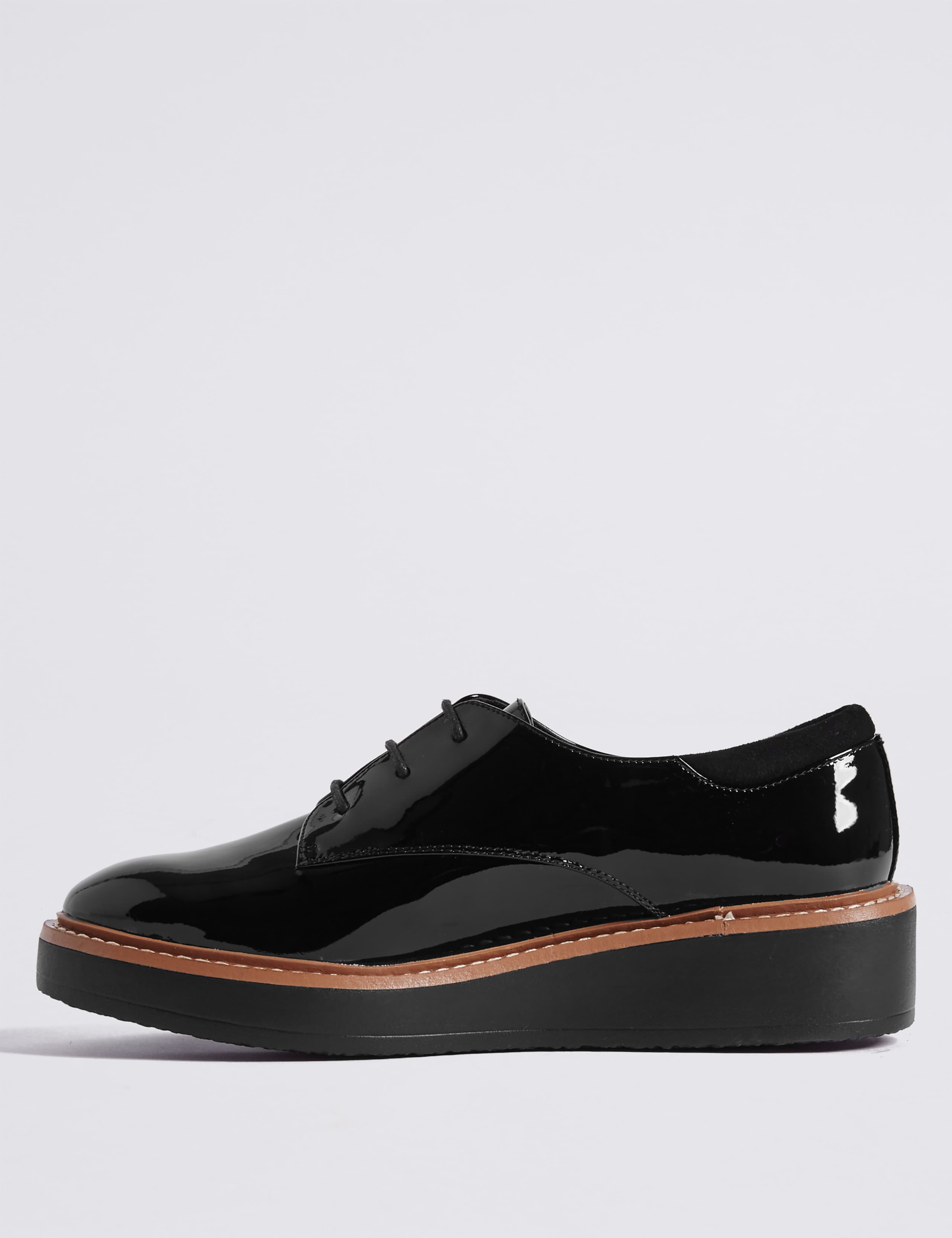 Leather Flatform Brogue Shoes 5 of 6