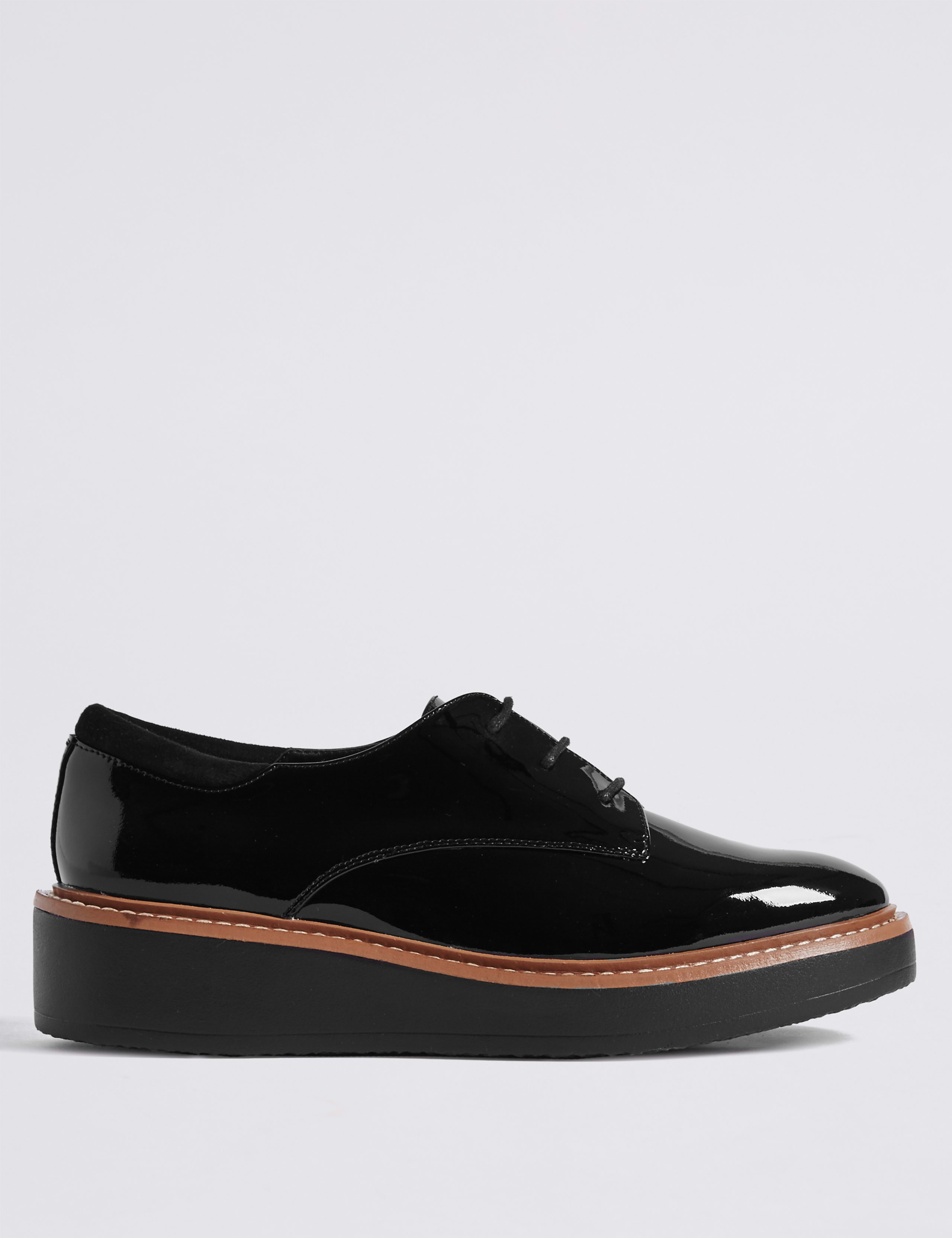 Leather Flatform Brogue Shoes 2 of 6