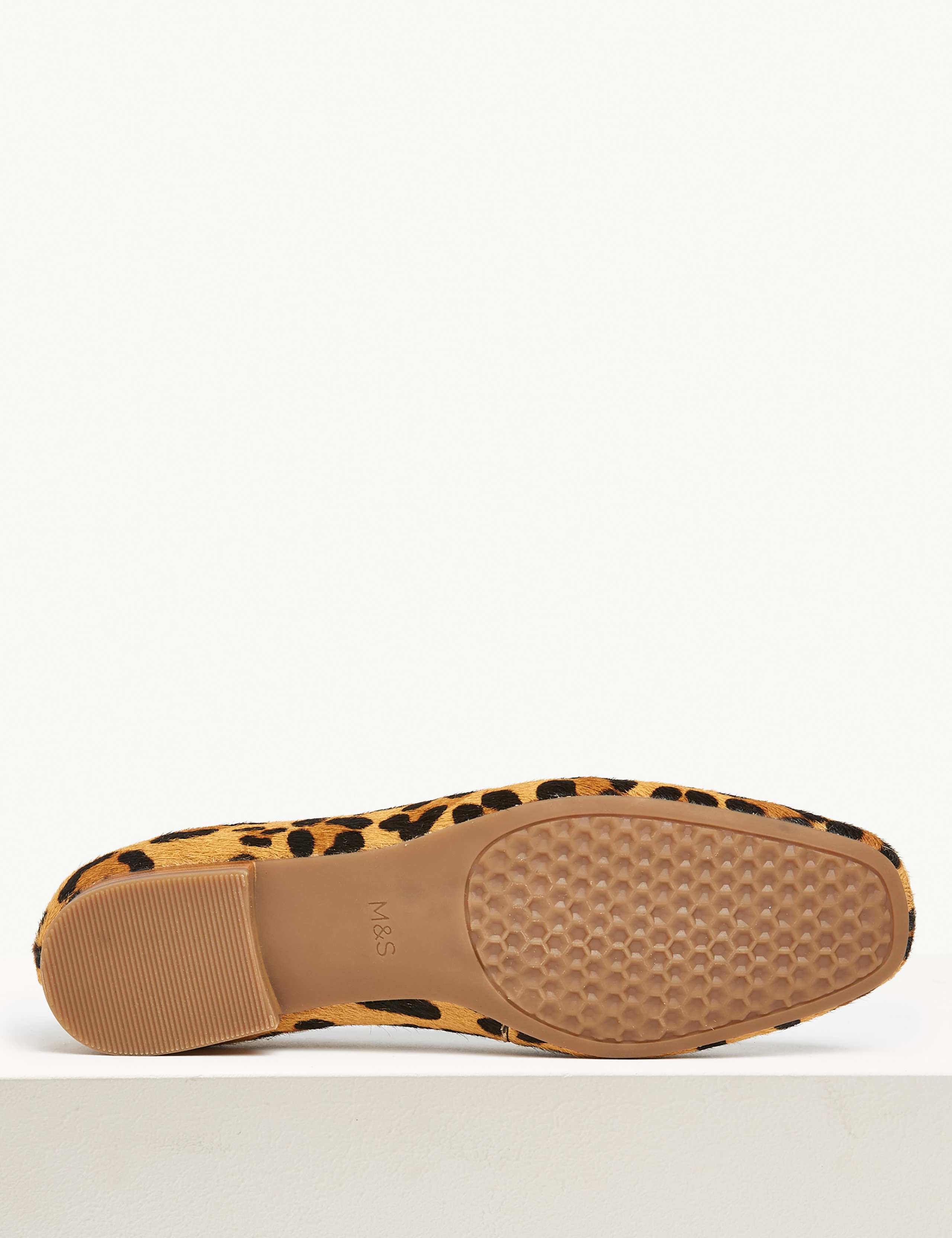 Leather Leopard Print Pumps 5 of 5