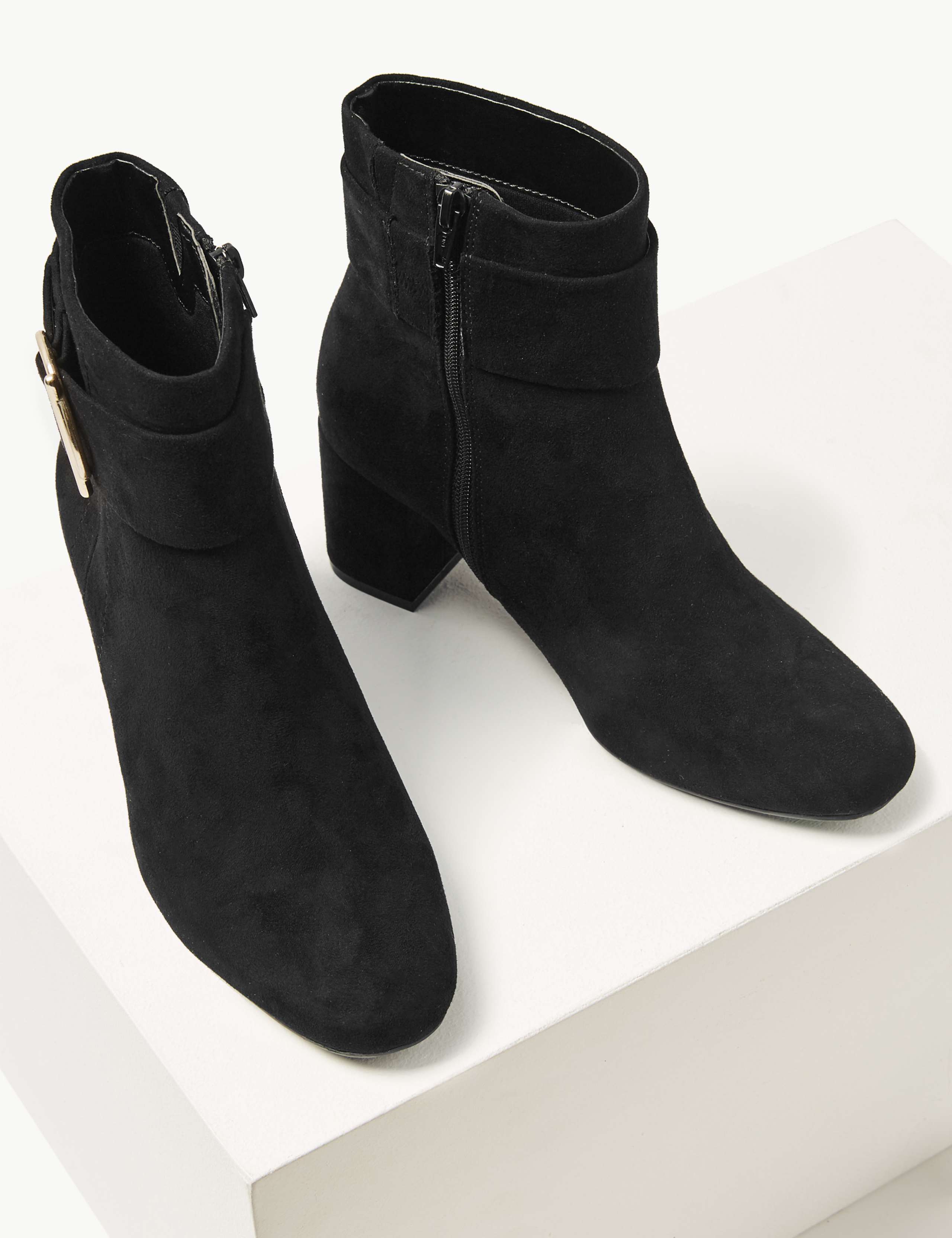 Wide Fit Buckle Ankle Boots 3 of 6