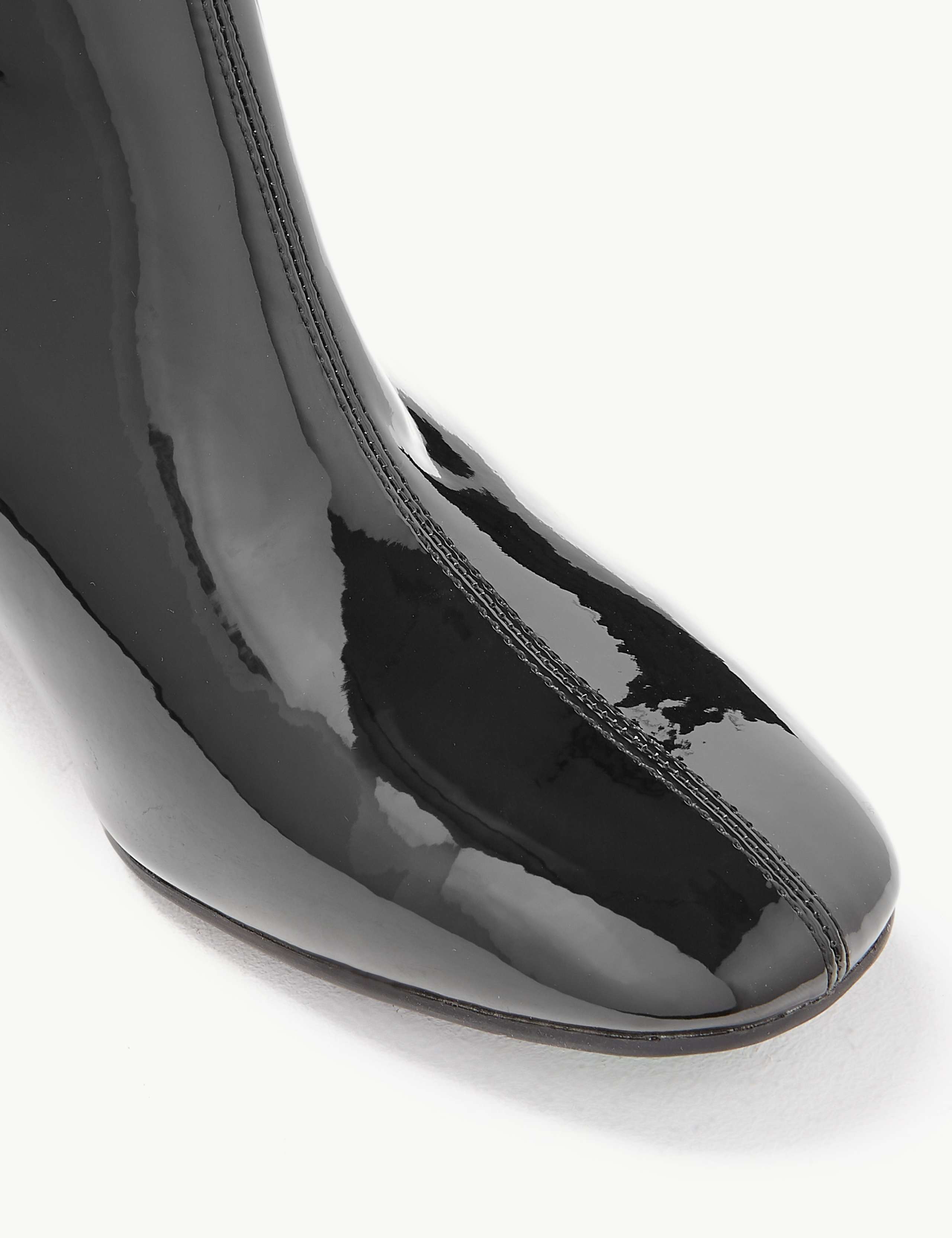 Wide Fit Patent Ankle Boots 4 of 5