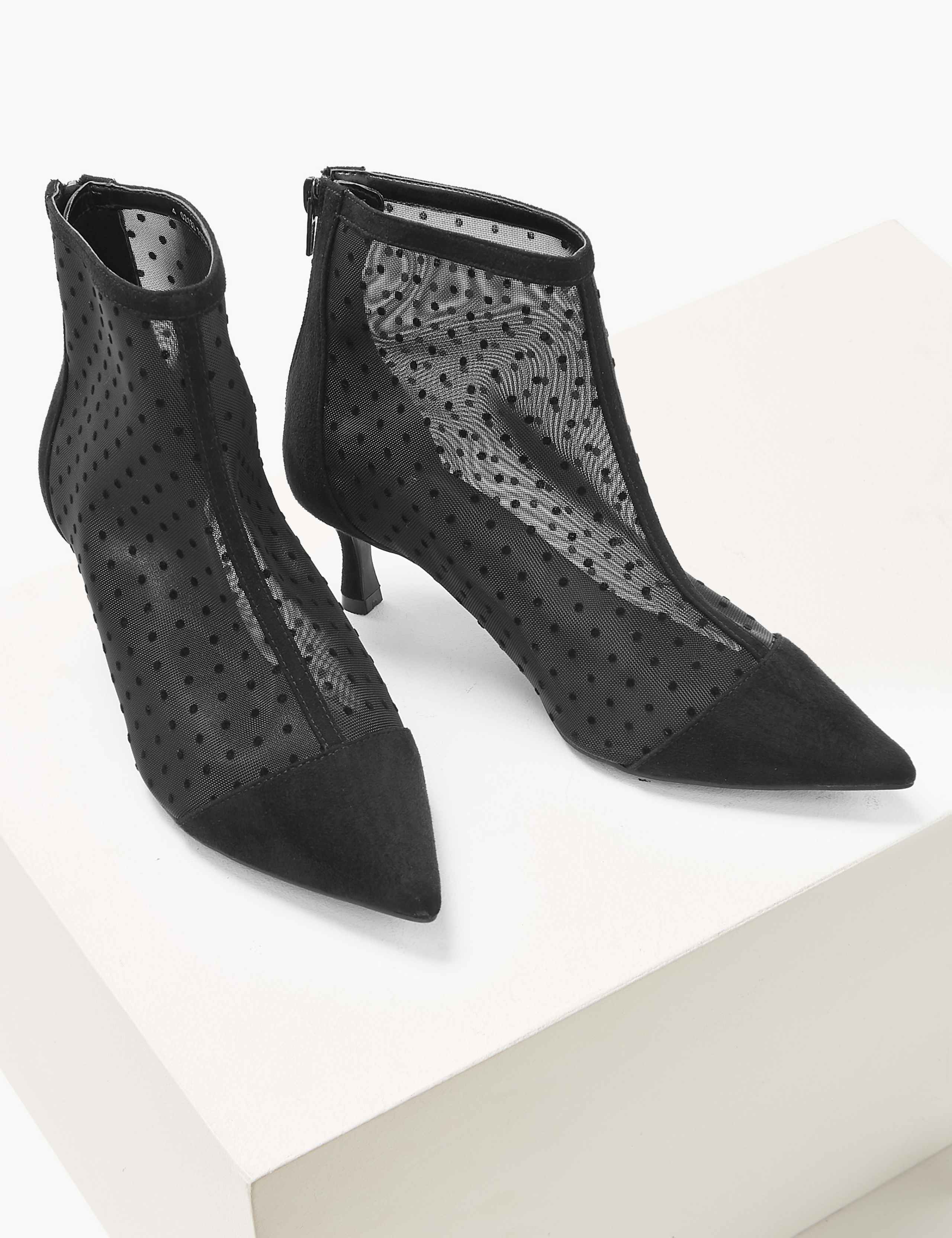 Wide Fit Kitten Heel Ankle Boots 3 of 5