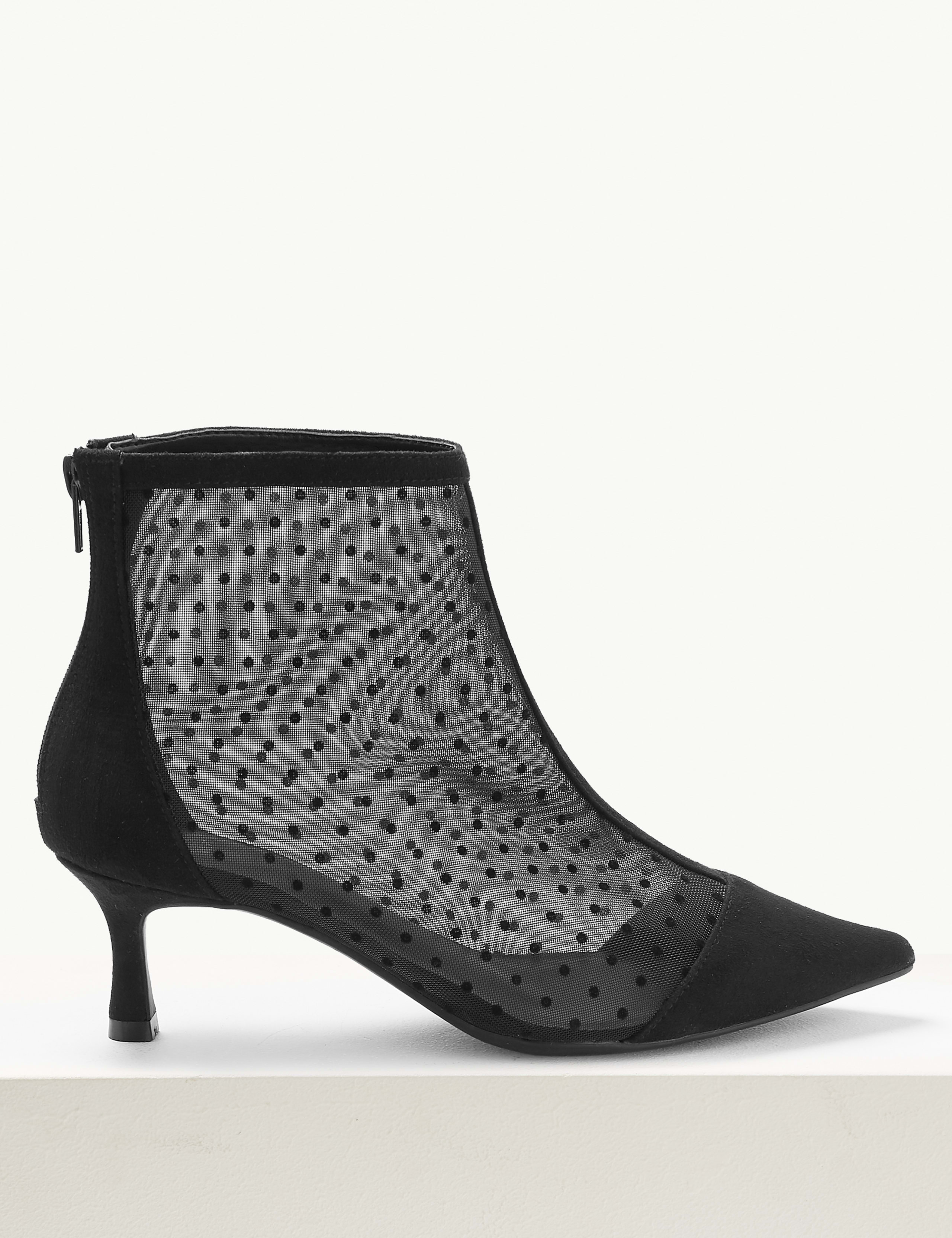 Wide Fit Kitten Heel Ankle Boots 2 of 5