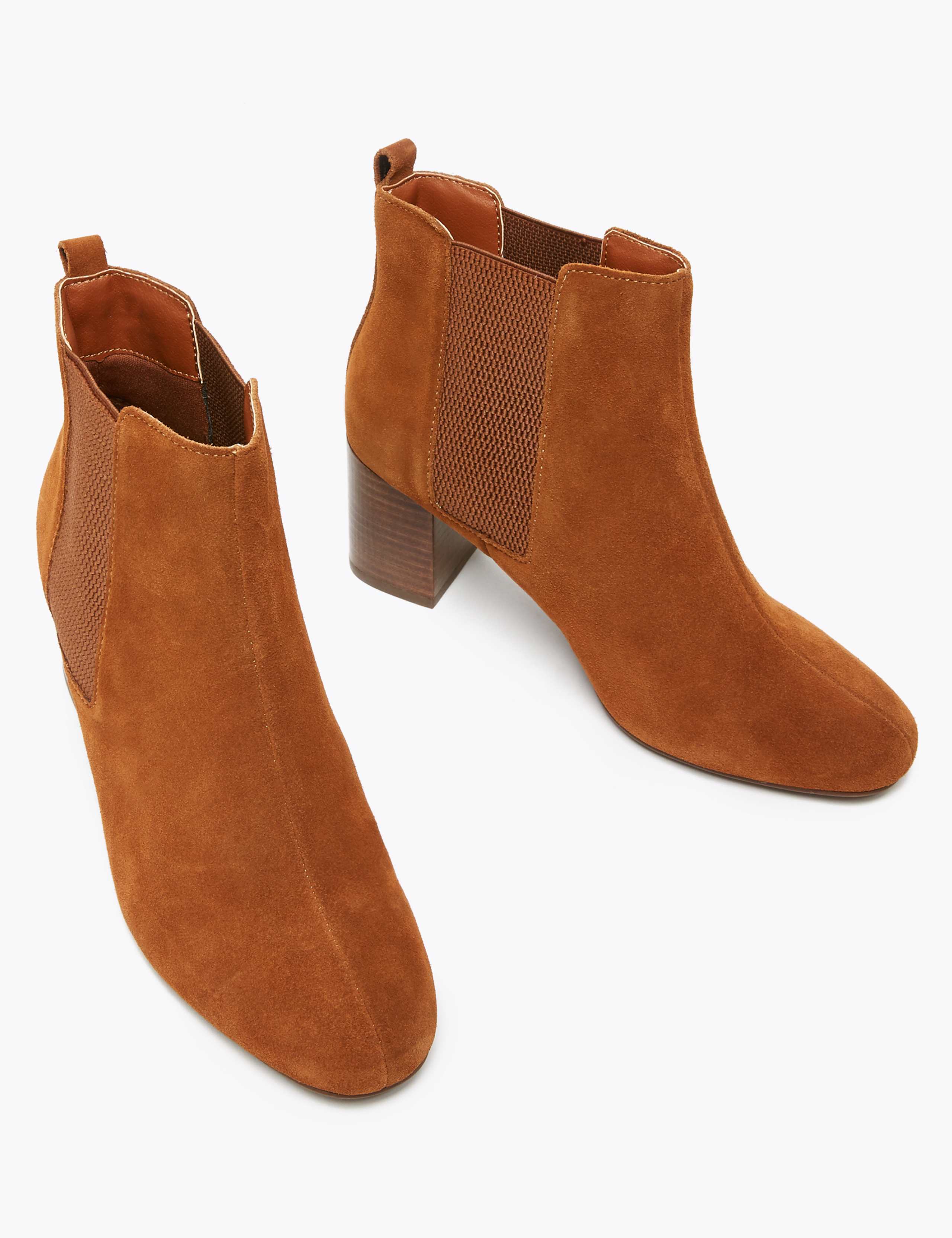 Suede Almond Toe Ankle Boots 3 of 5