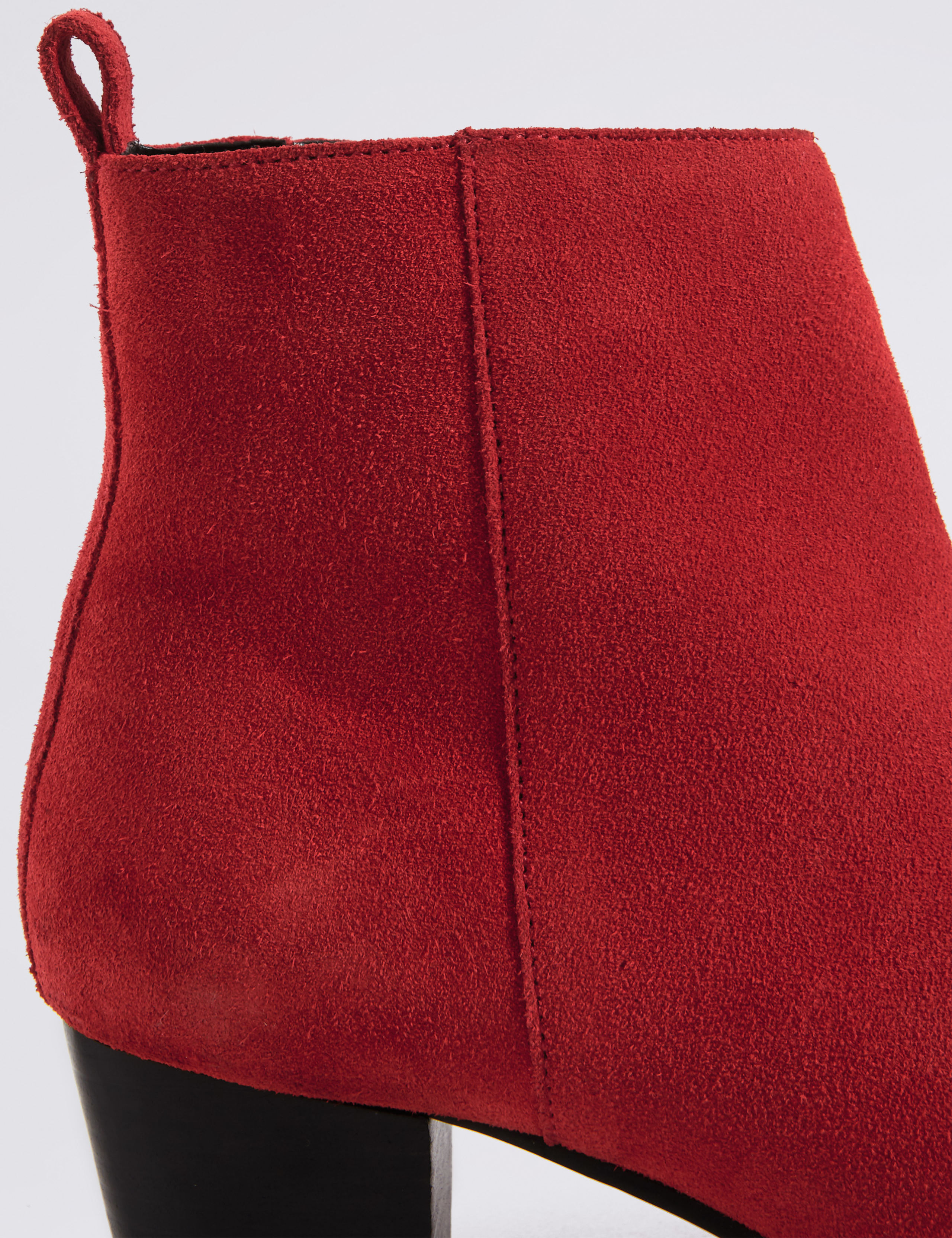 Studded Leather Block Heel Side Zip Ankle Boots 6 of 6