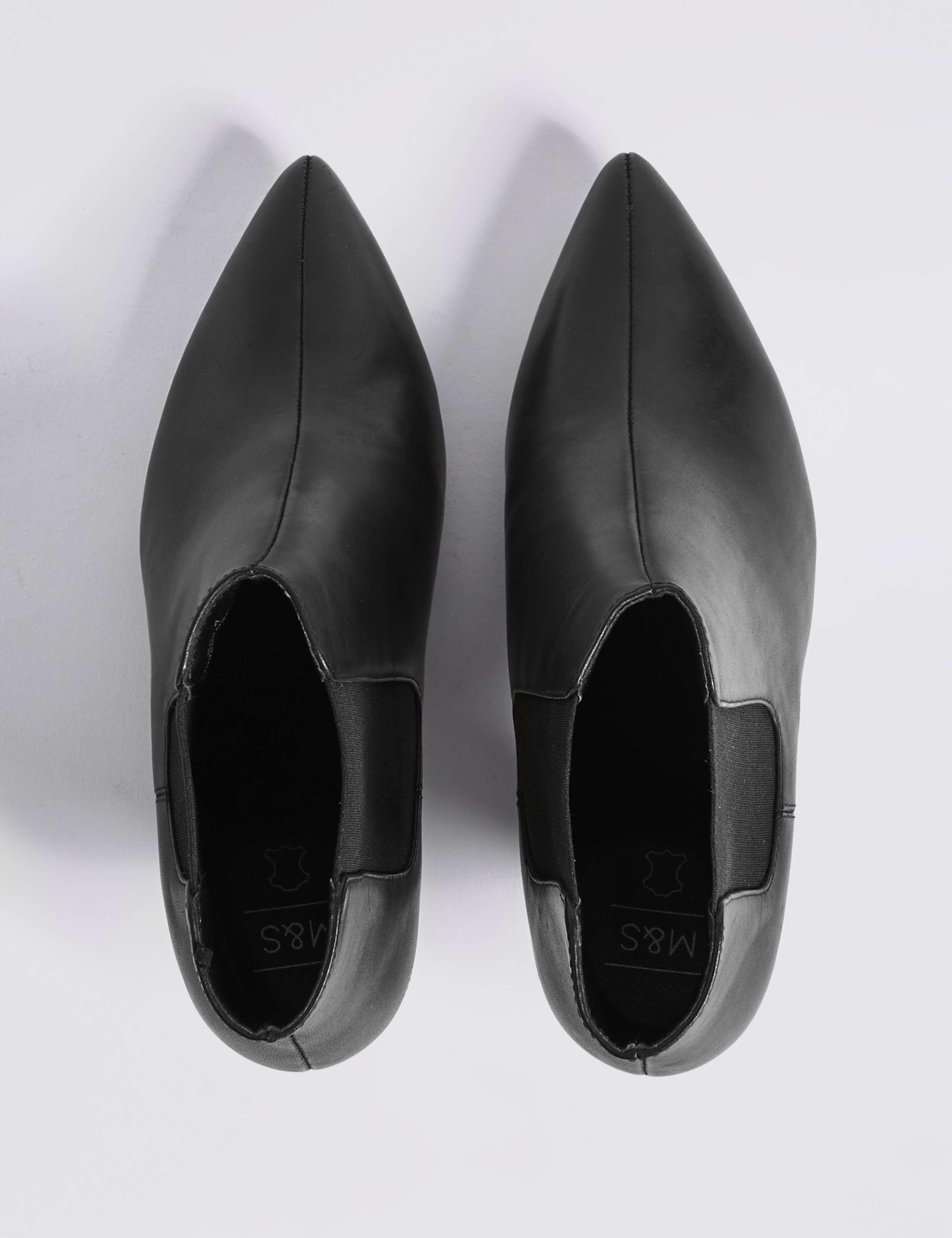 Leather Cone Heel Ankle Boots 4 of 6