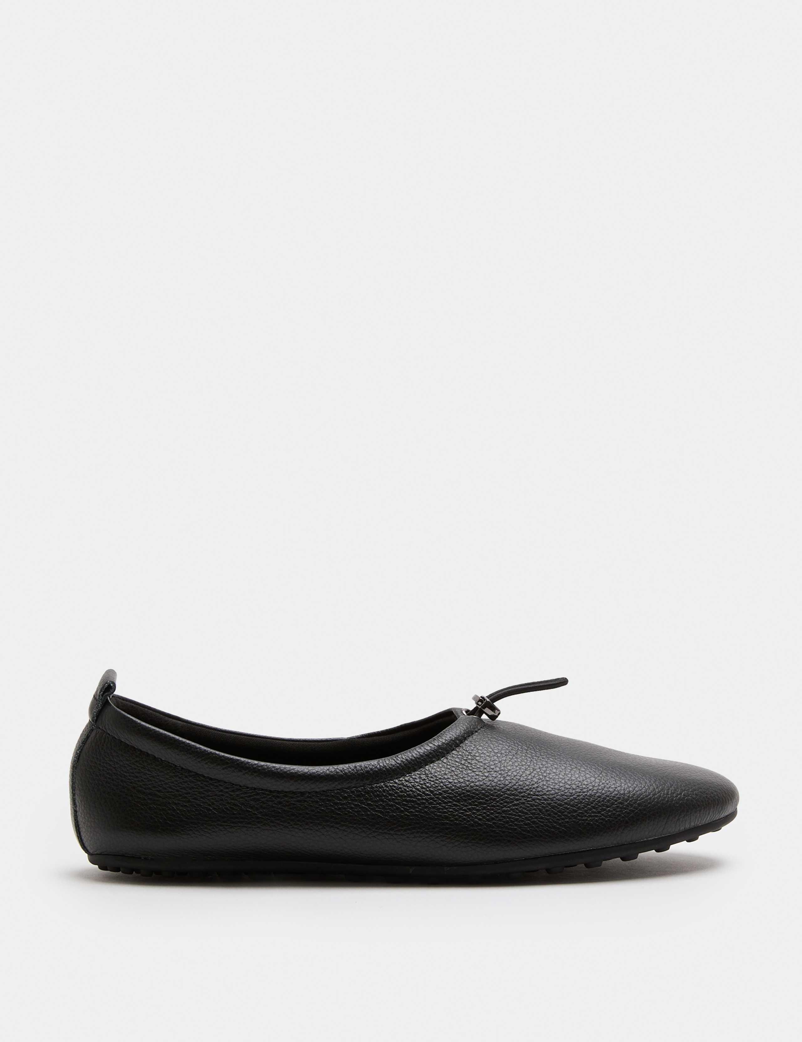 Leather Toggle Ballet Pumps 2 of 3