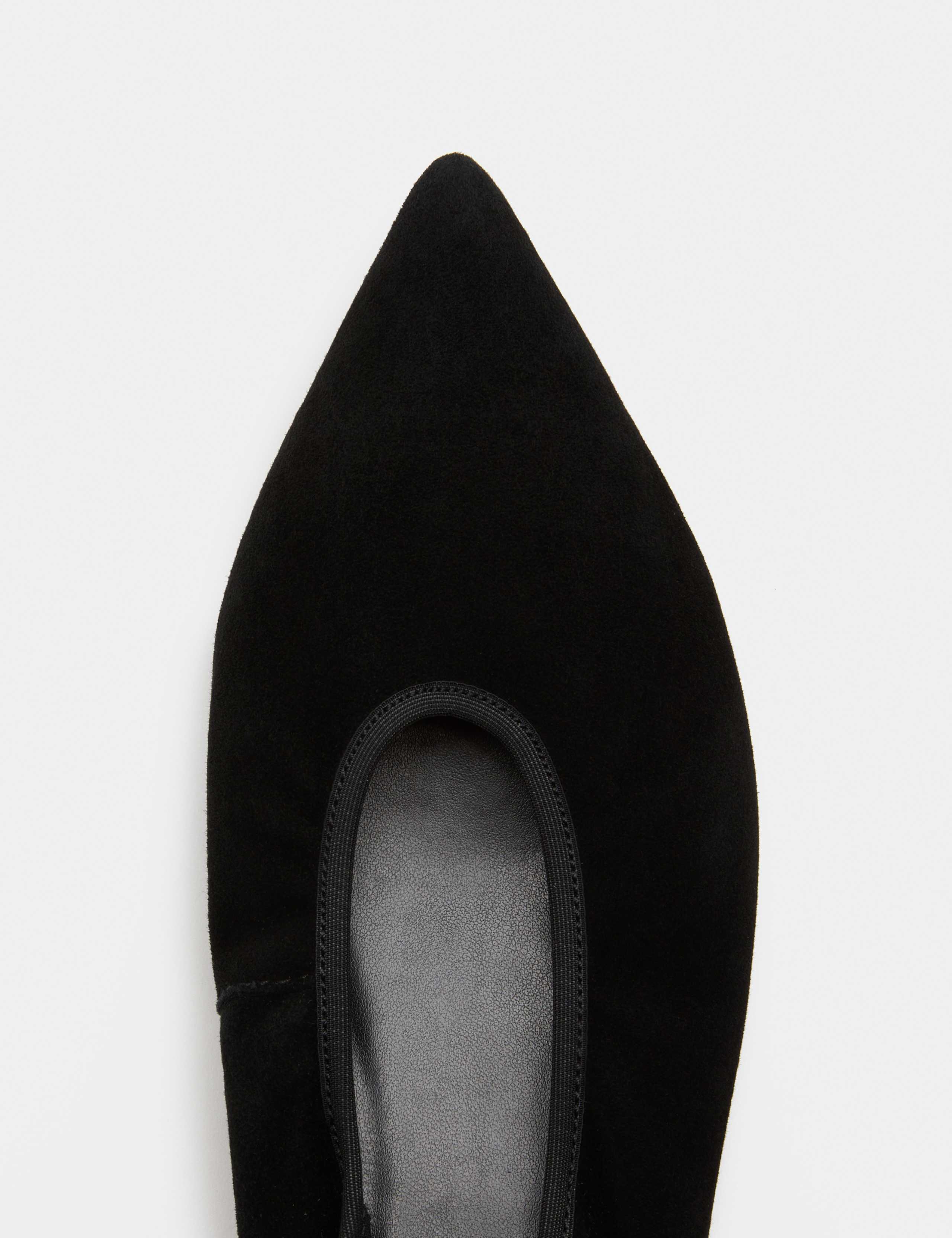 Suede Flat Pointed Toe Ballet Pumps 3 of 3