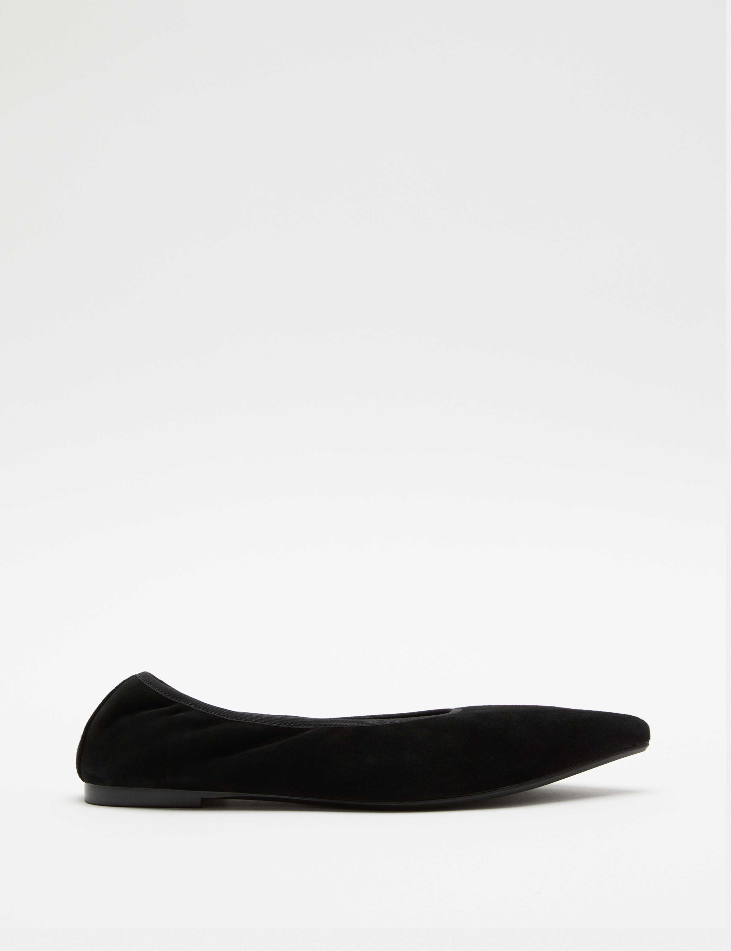 Suede Flat Pointed Toe Ballet Pumps 2 of 3