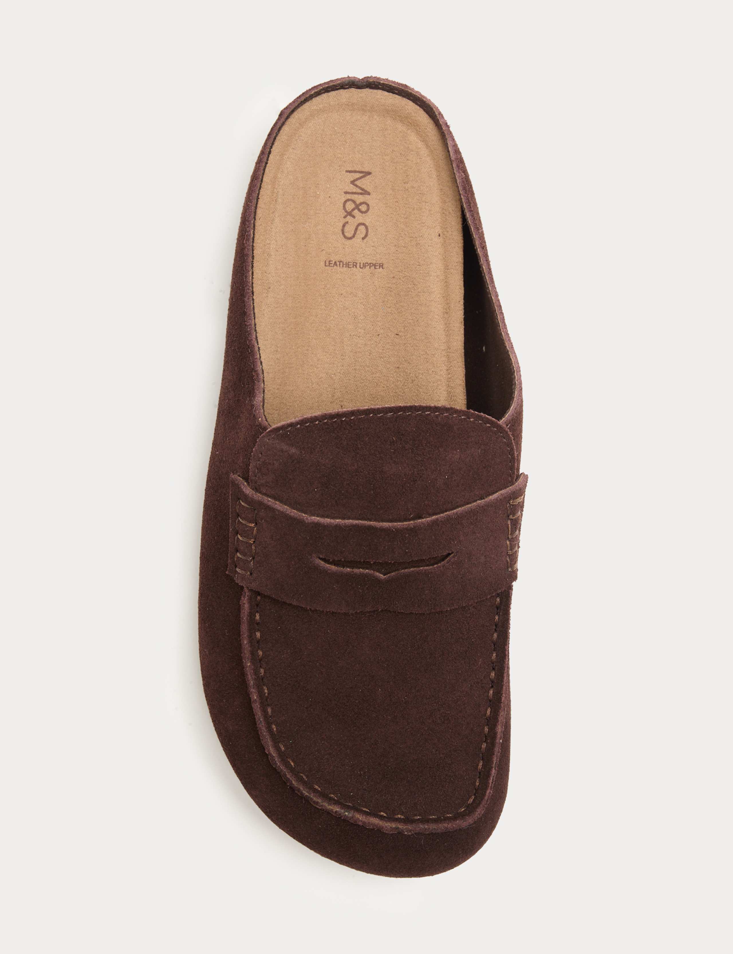Suede Flat Loafer Clogs 3 of 3