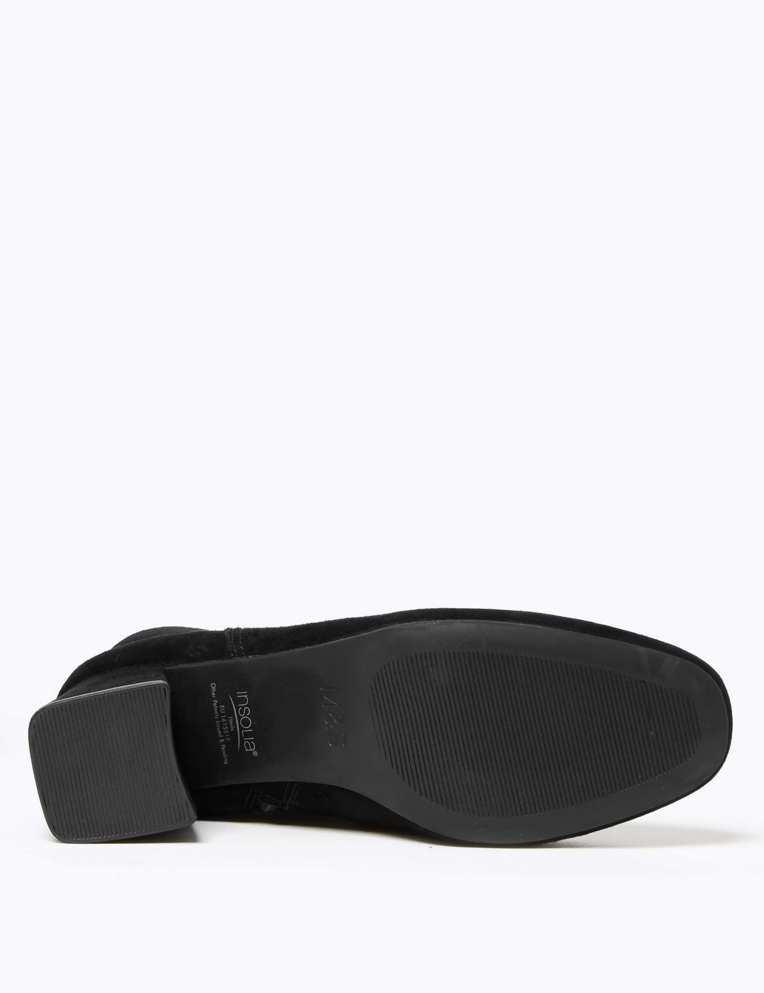Leather Flared Heel Ankle Boots 5 of 5