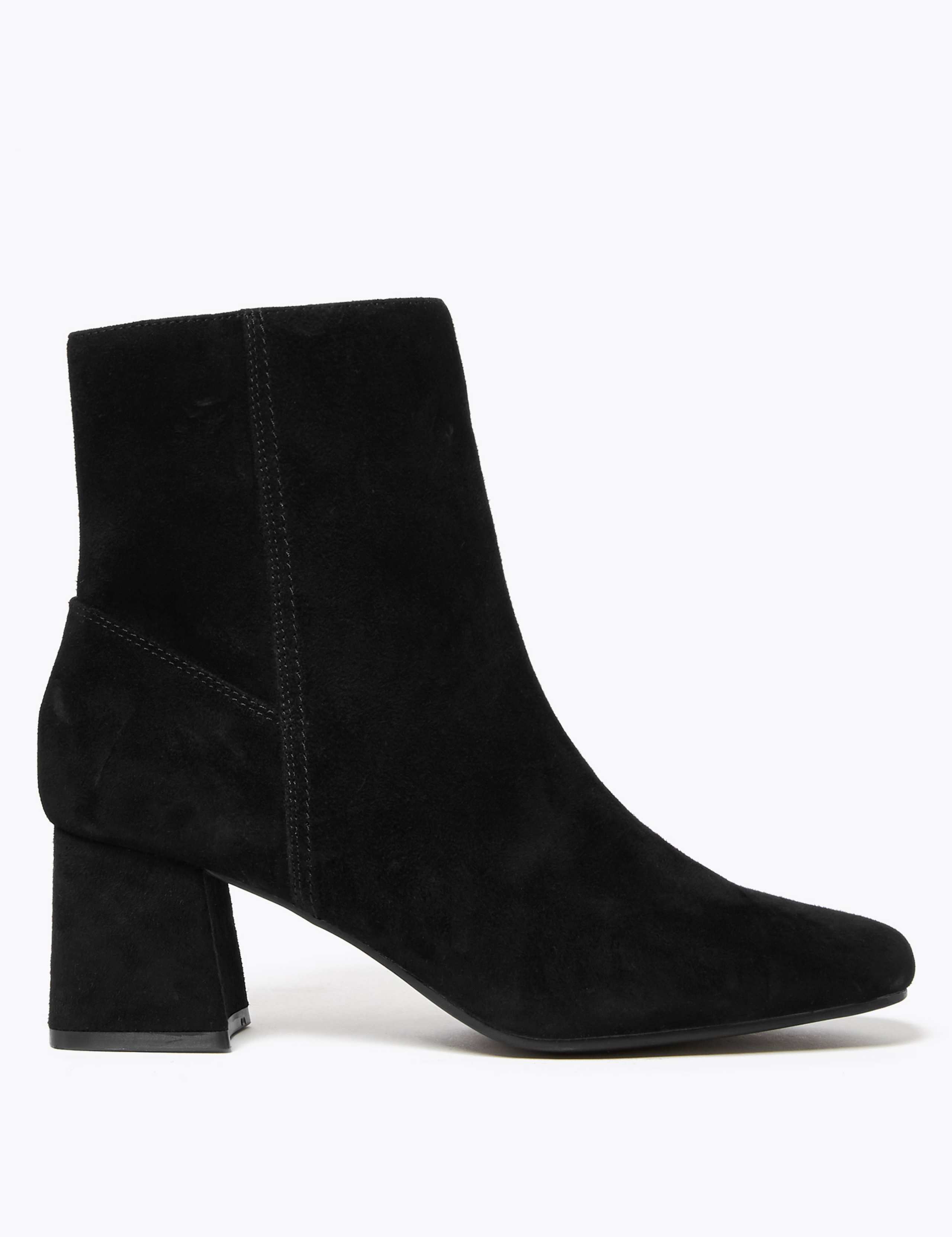 Leather Flared Heel Ankle Boots 2 of 5