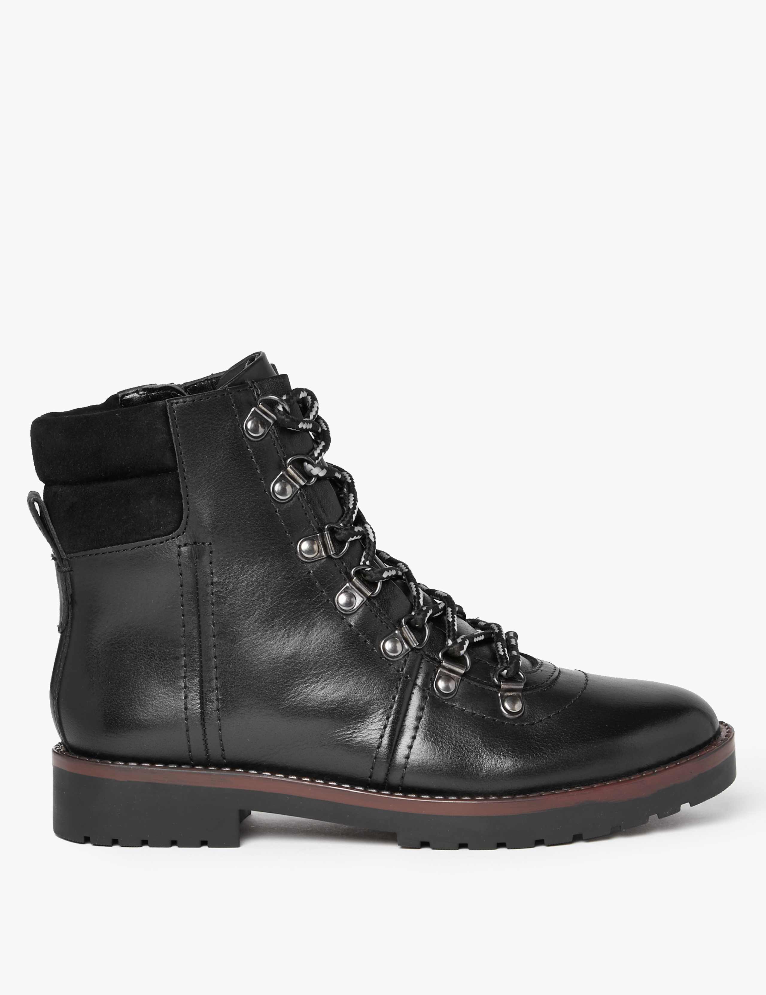 Leather Hiker Ankle Boots 1 of 6