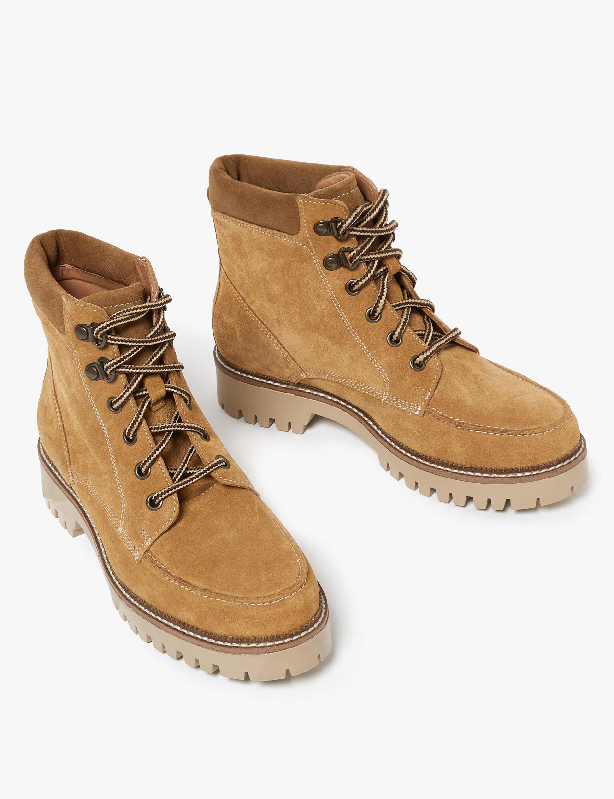 Suede Hiker Lace Up Walking Boots 2 of 4