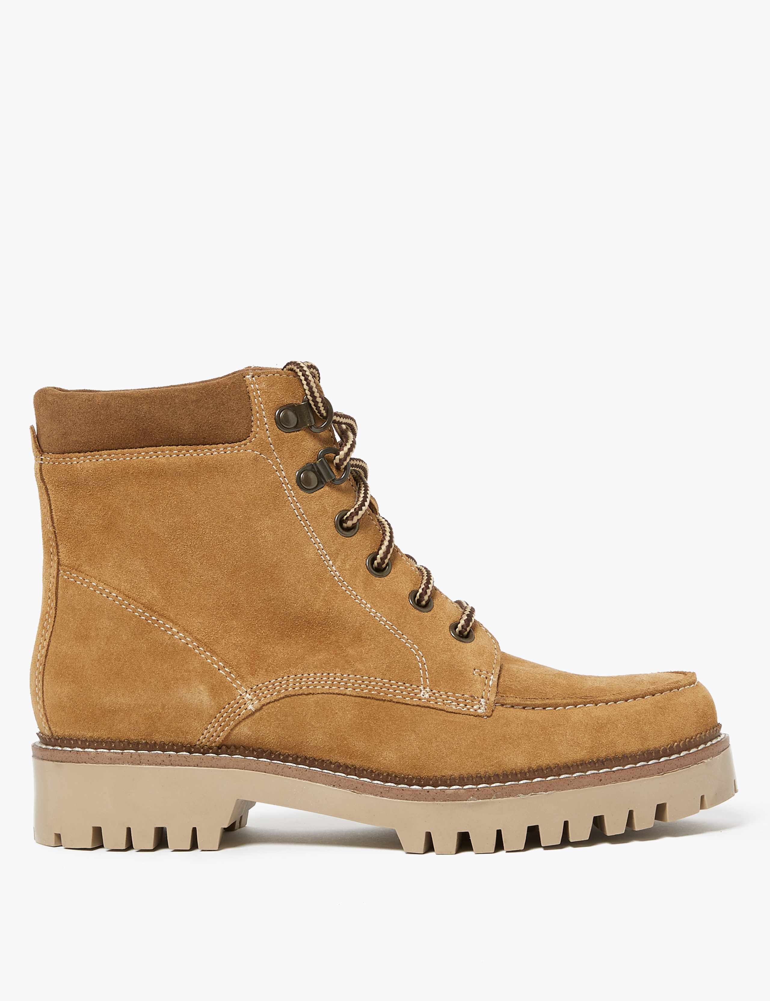 Suede Hiker Lace Up Walking Boots 1 of 4