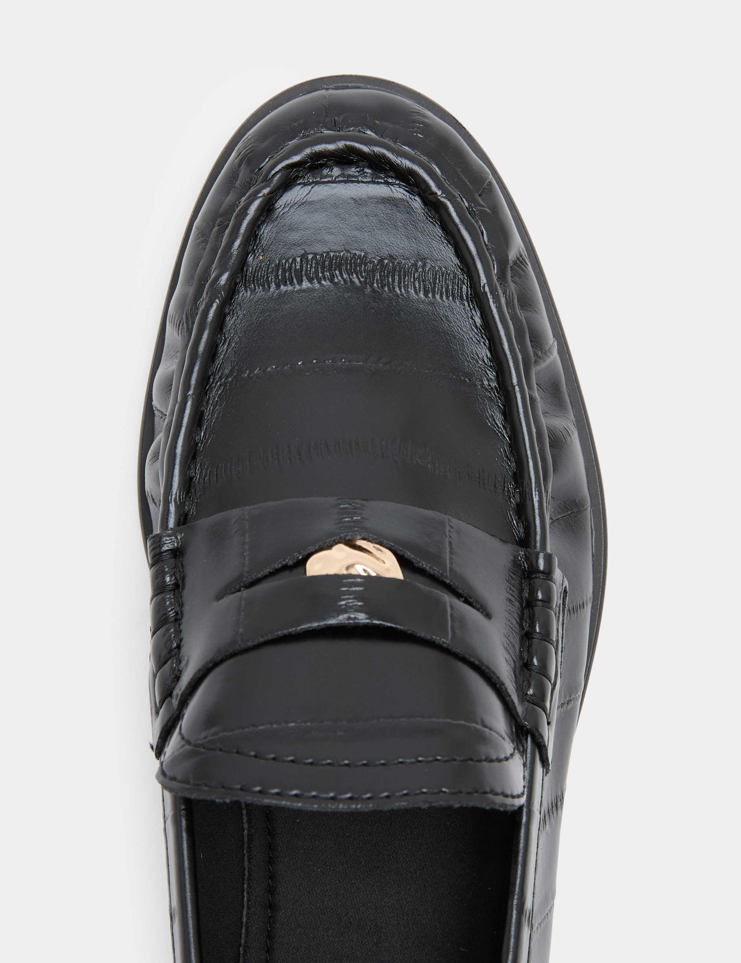 Textured Penny Flat Loafers 3 of 3