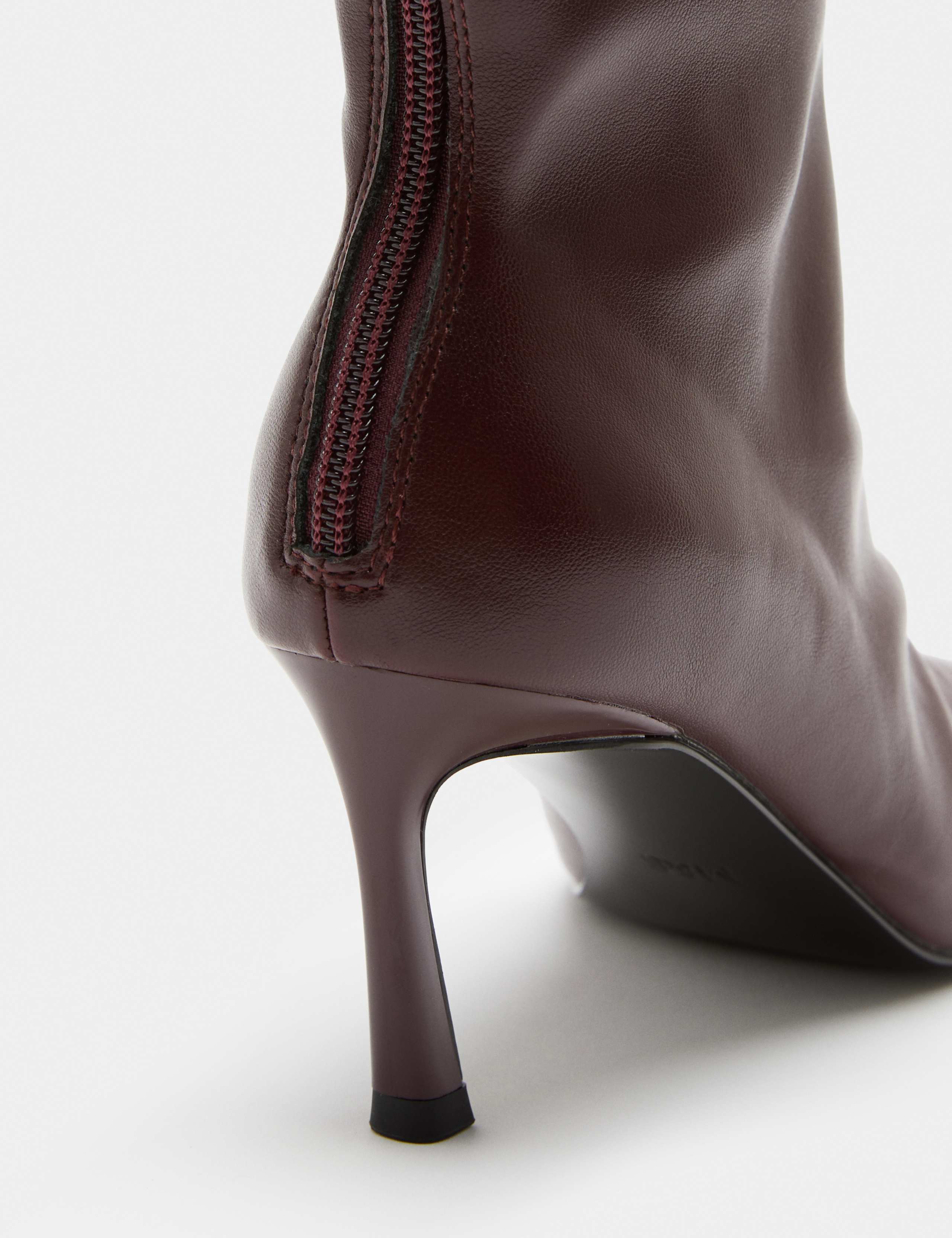 Ruched Stiletto Heel Pointed Sock Boots 3 of 3
