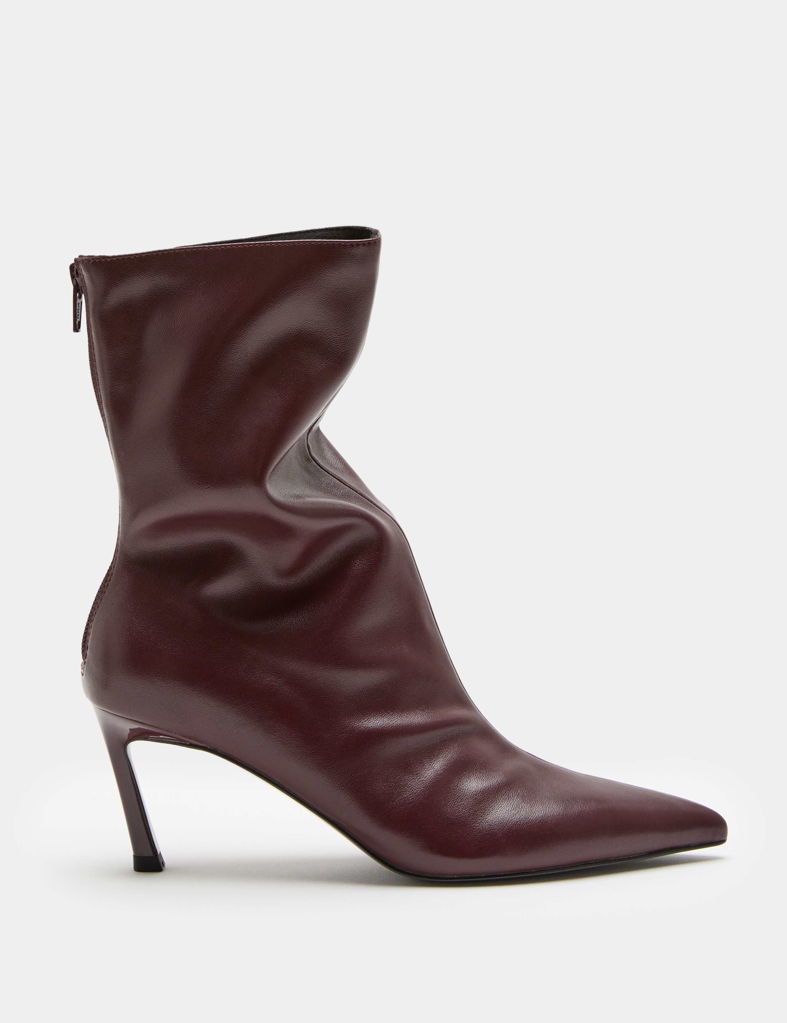 Ruched Stiletto Heel Pointed Sock Boots 2 of 3